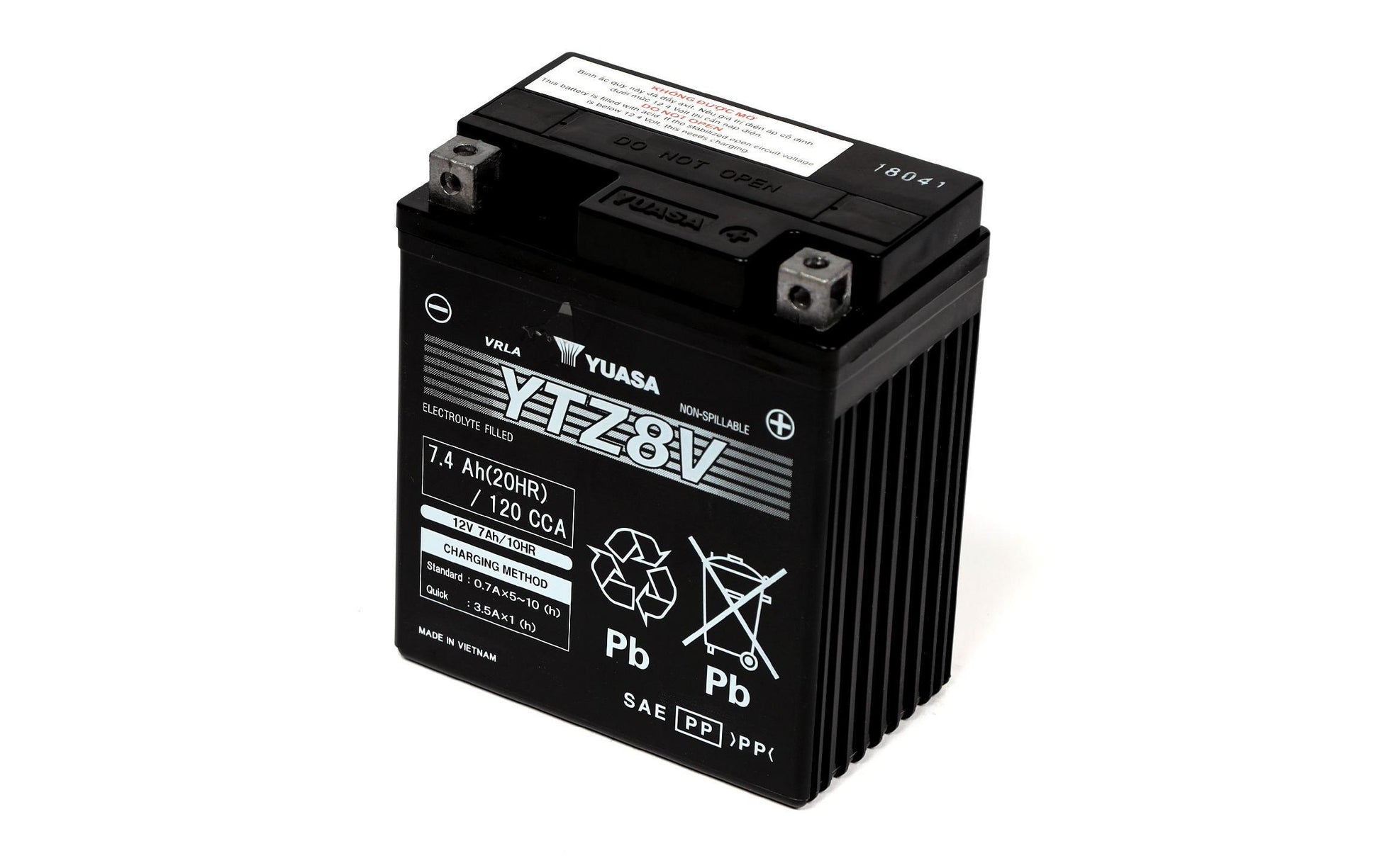 Yuasa Ersatzakku YTZ8V – Blei (Pb) AGM, 7'400 mAh, 12 V