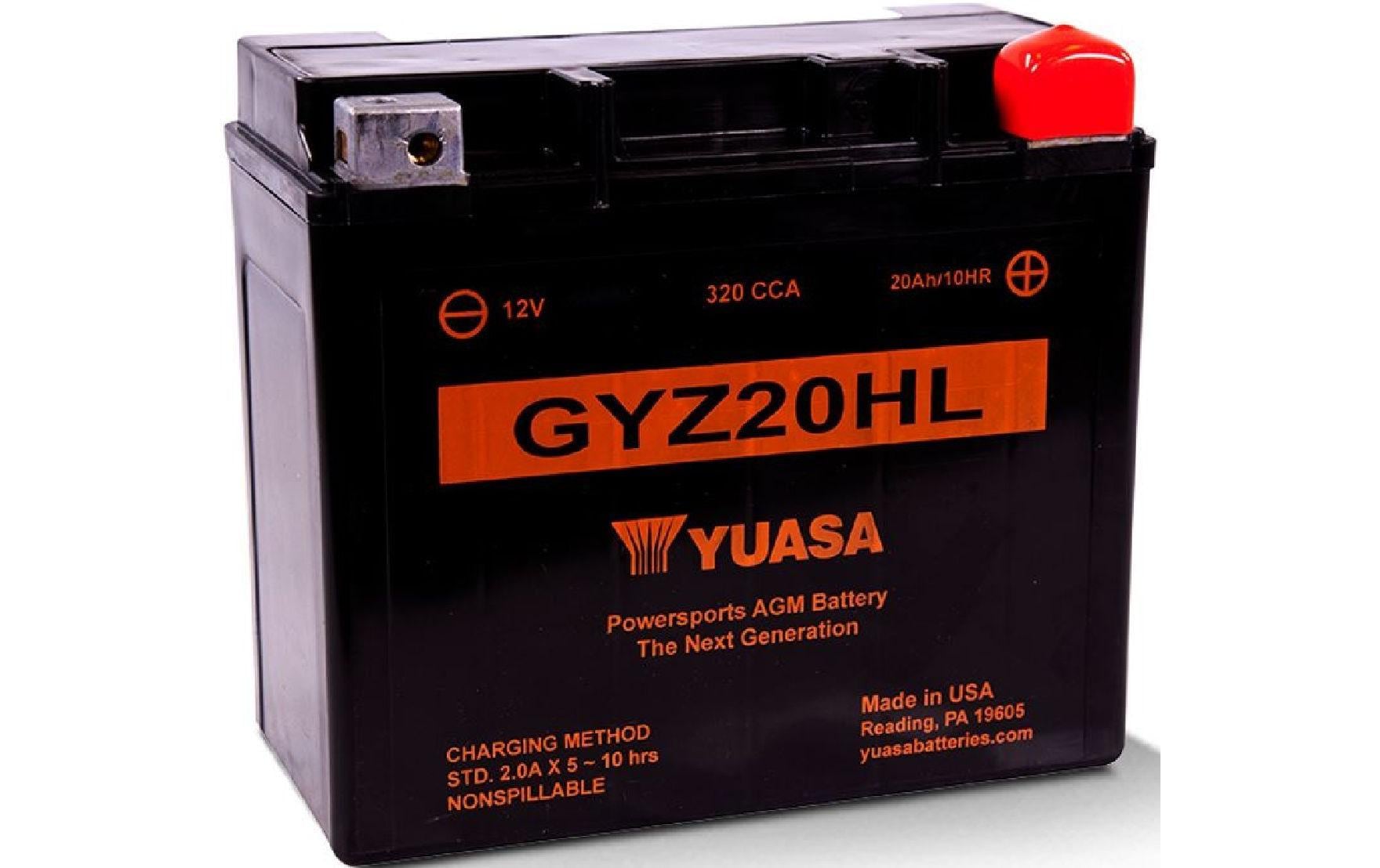 Yuasa GYZ20HL Akku – 253,2 Wh, 12 V, AGM (Blei)