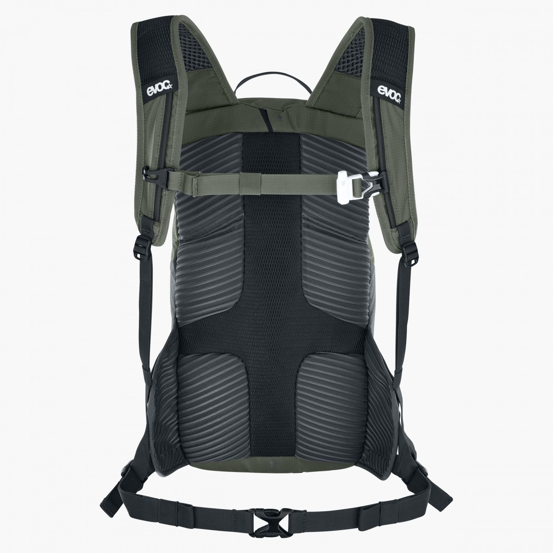 EVOC Ride Bike-Rucksack – 12 l, für Trinksysteme, olivgrün/schwarz, 47 × 24 × 10 cm