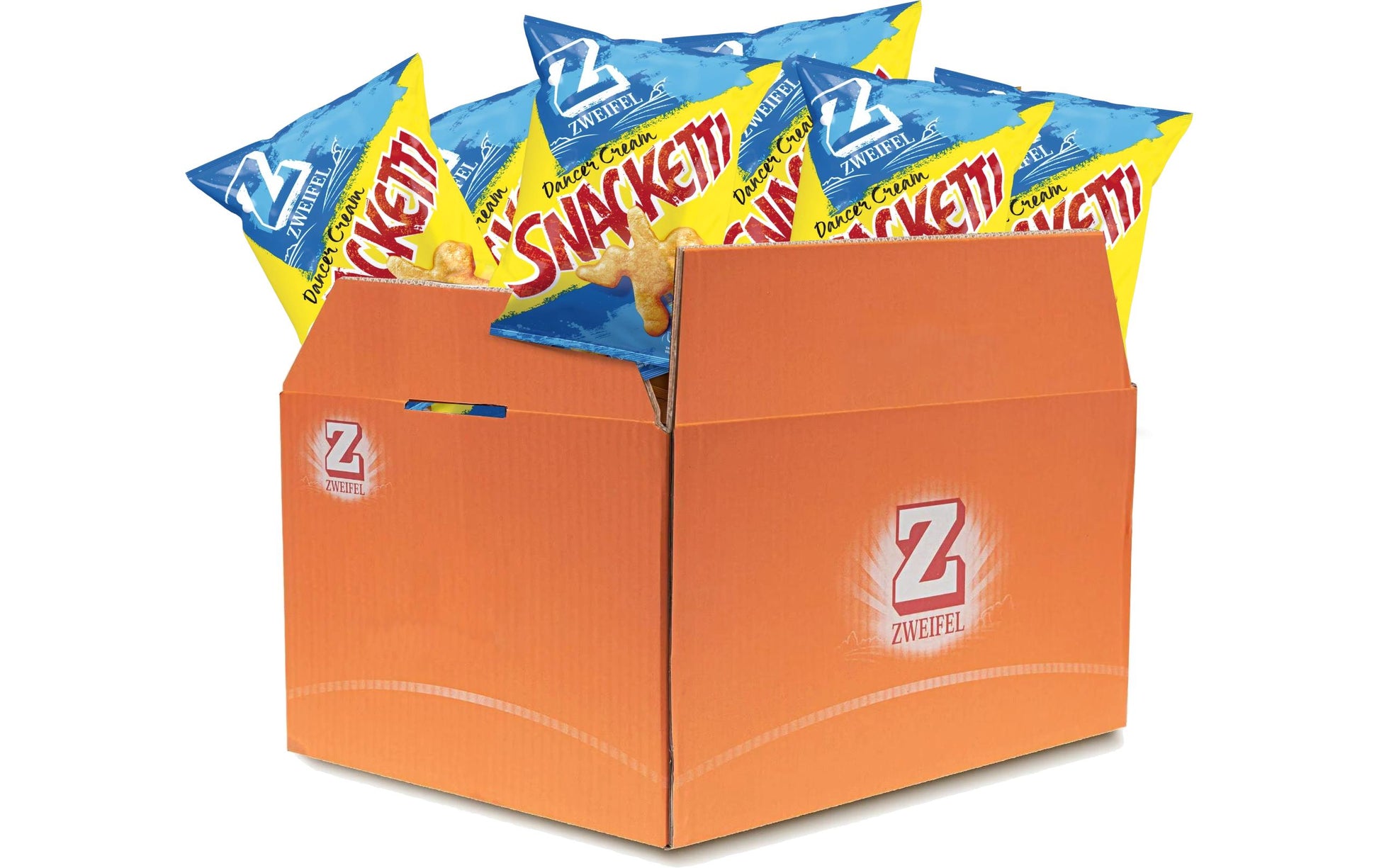 Zweifel Snacketti Dancer Chips – Rahm – 20 × 27 g