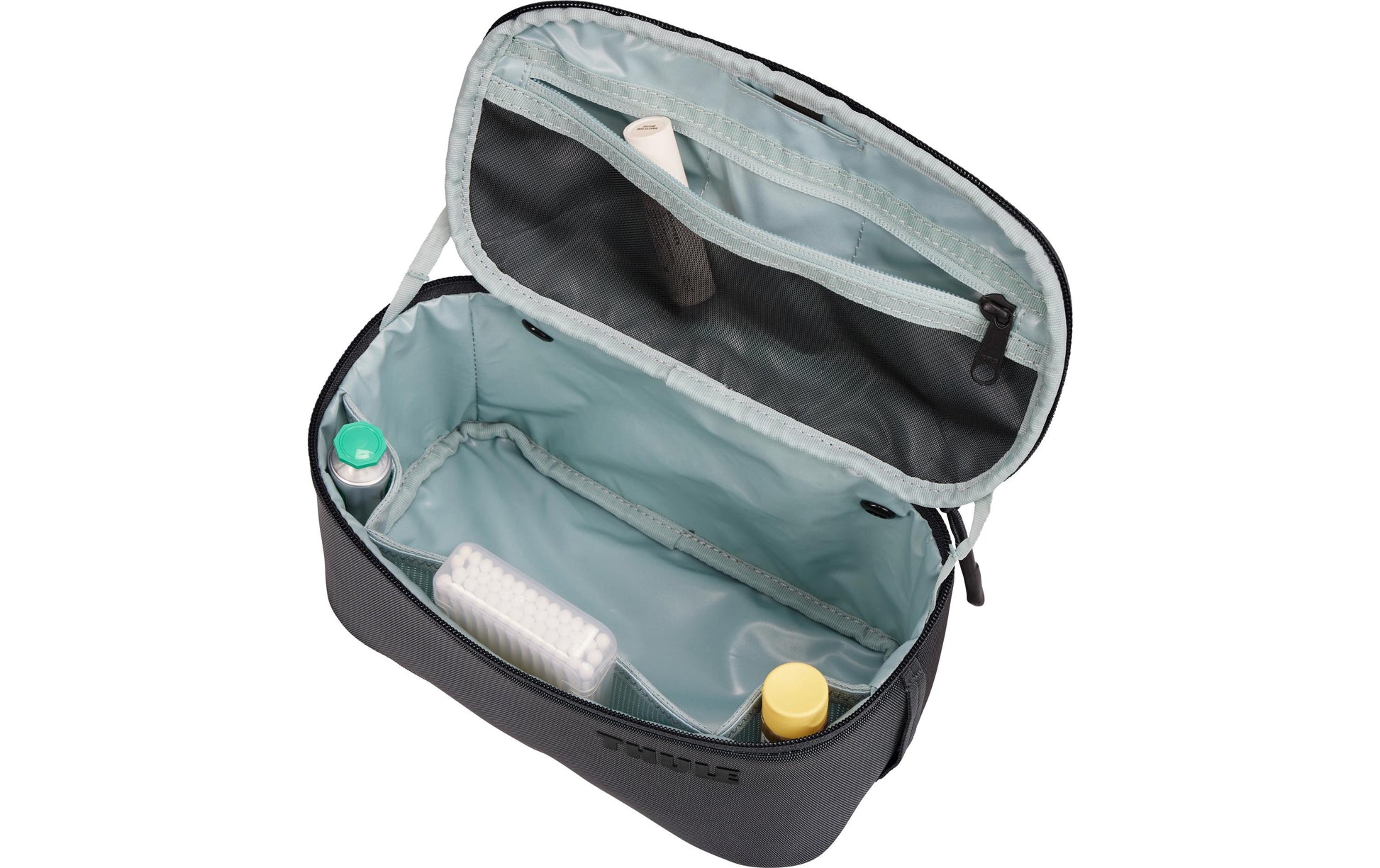 Thule Kulturbeutel Subterra 2 – bluesign, aufhängbar – 7 l – dunkelgrau – Polyester, TPU