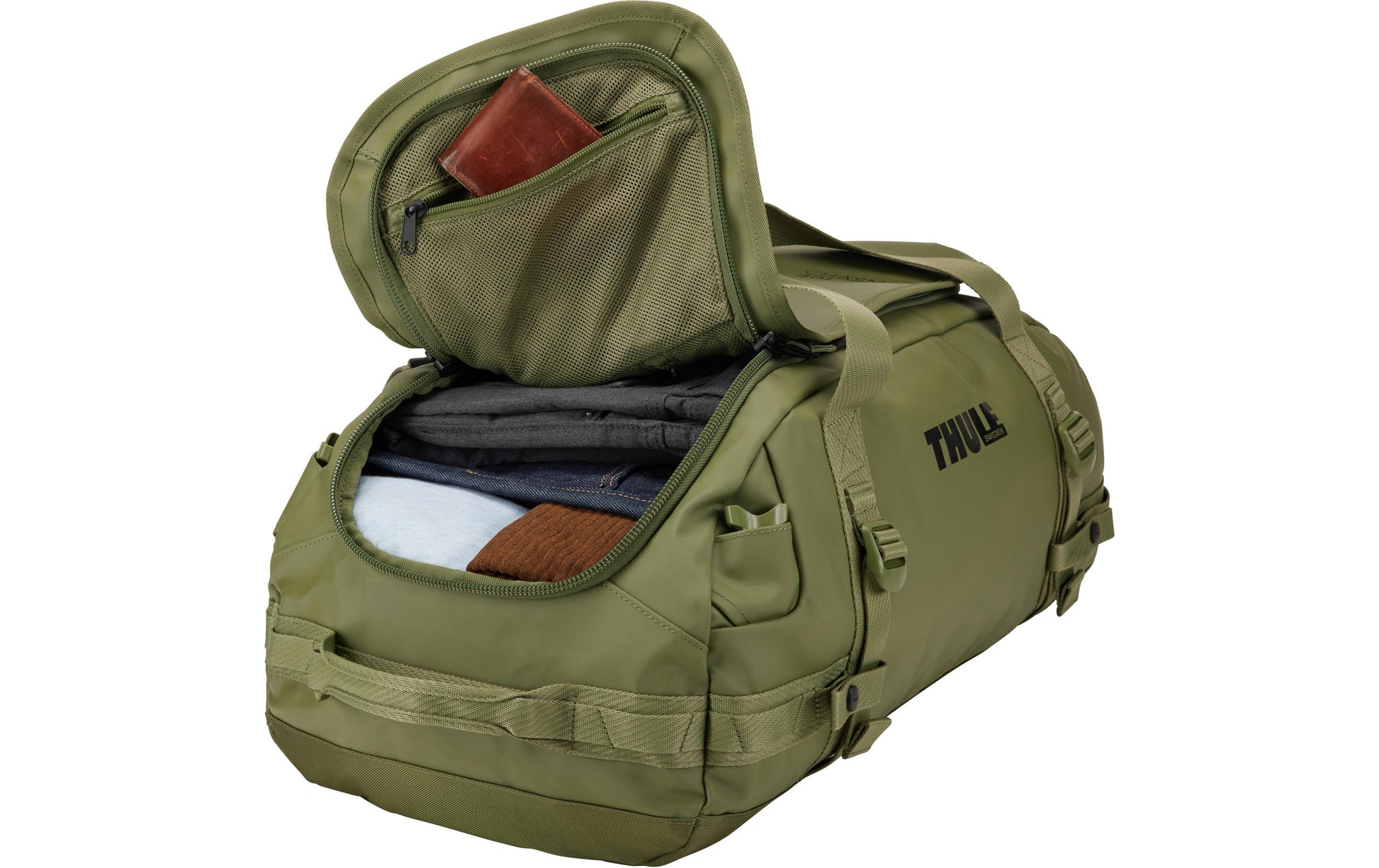 Thule Chasm – Reisetasche, 40 l, Polyester, Olive, 58 × 28 × 33,5 cm