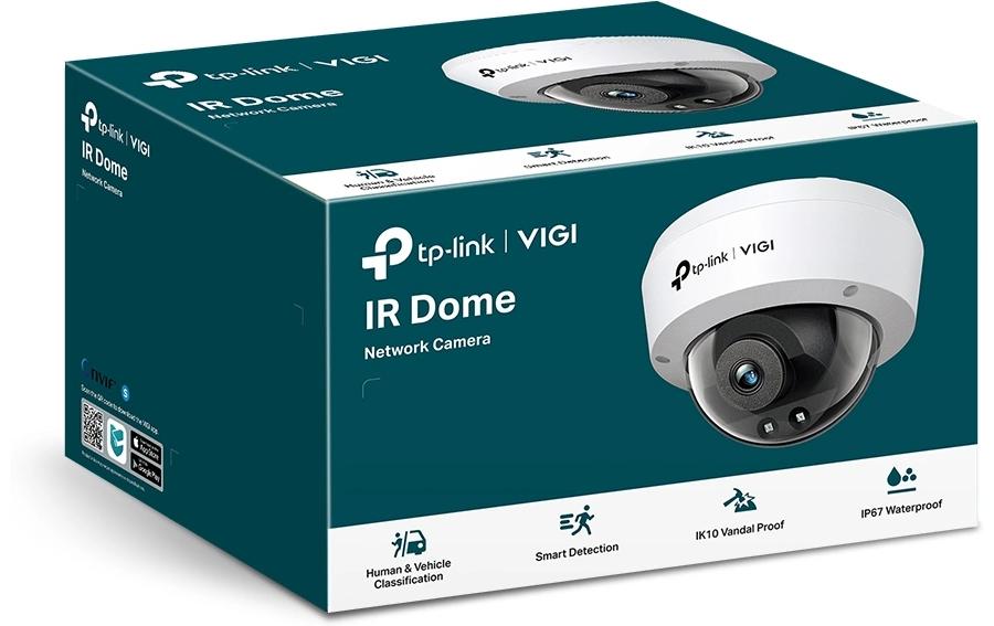 TP-Link VIGI C240I Dome – 4MP – 4,0 mm – PoE – IP67 IK10