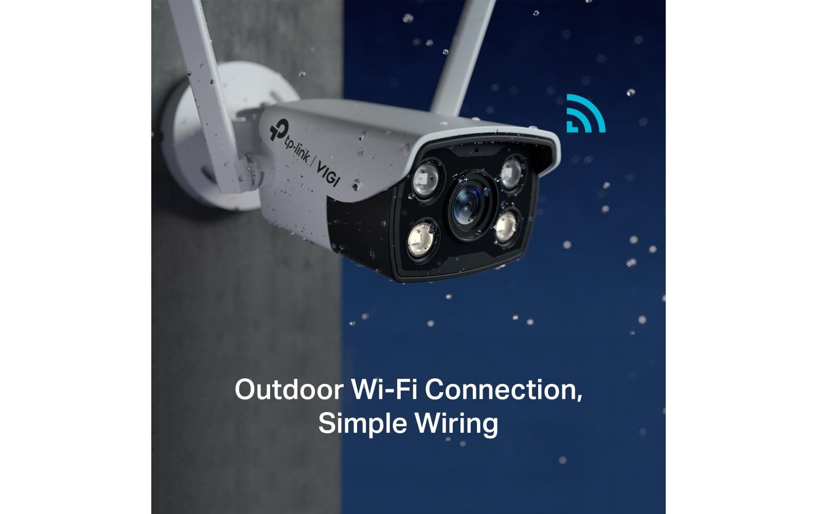 TP-Link Netzwerkkamera – 4 MP, Reichweite 30 m, IP66, Weiss
