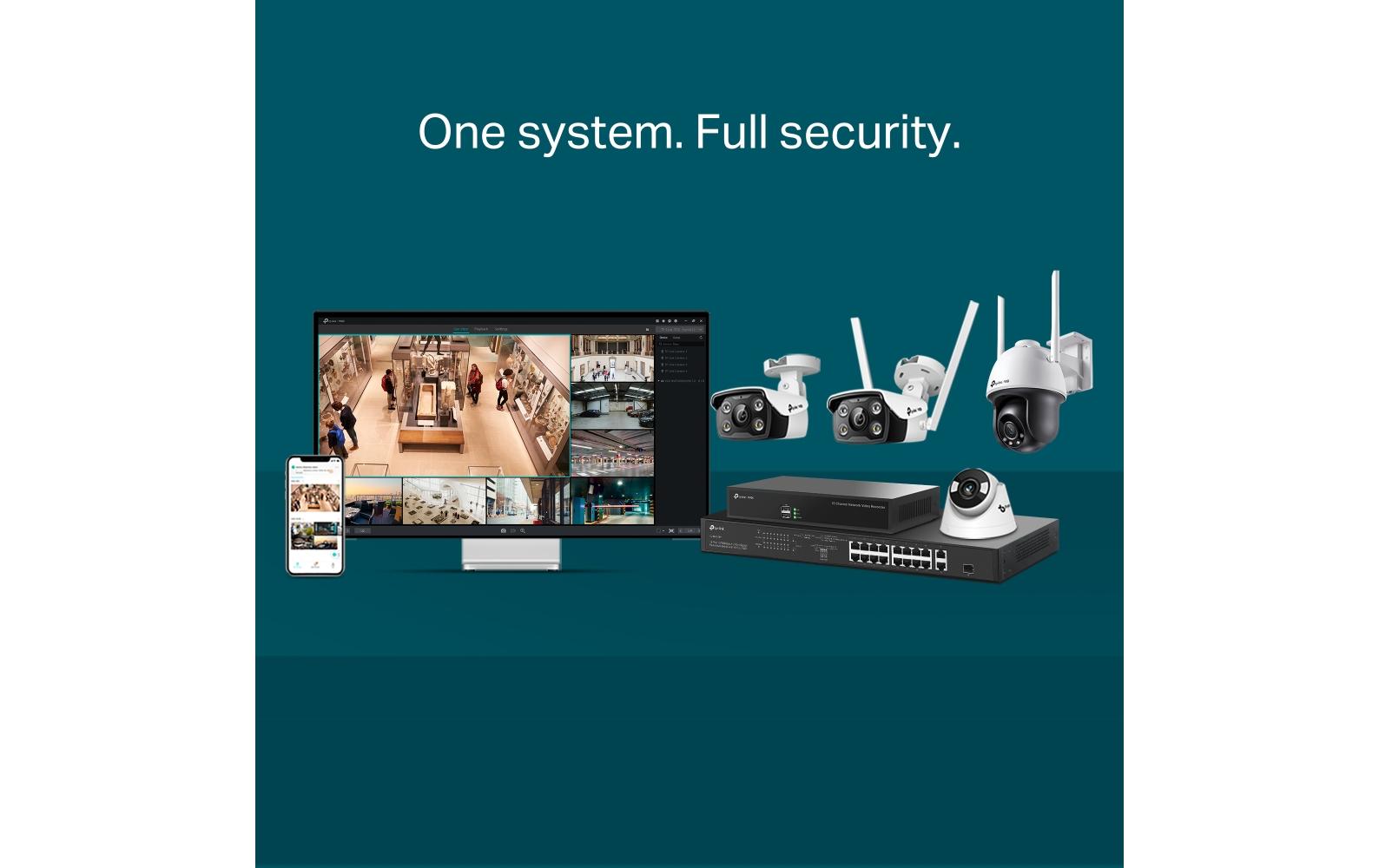 TP-Link Netzwerkkamera – 4 MP, Reichweite 30 m, IP66, Weiss