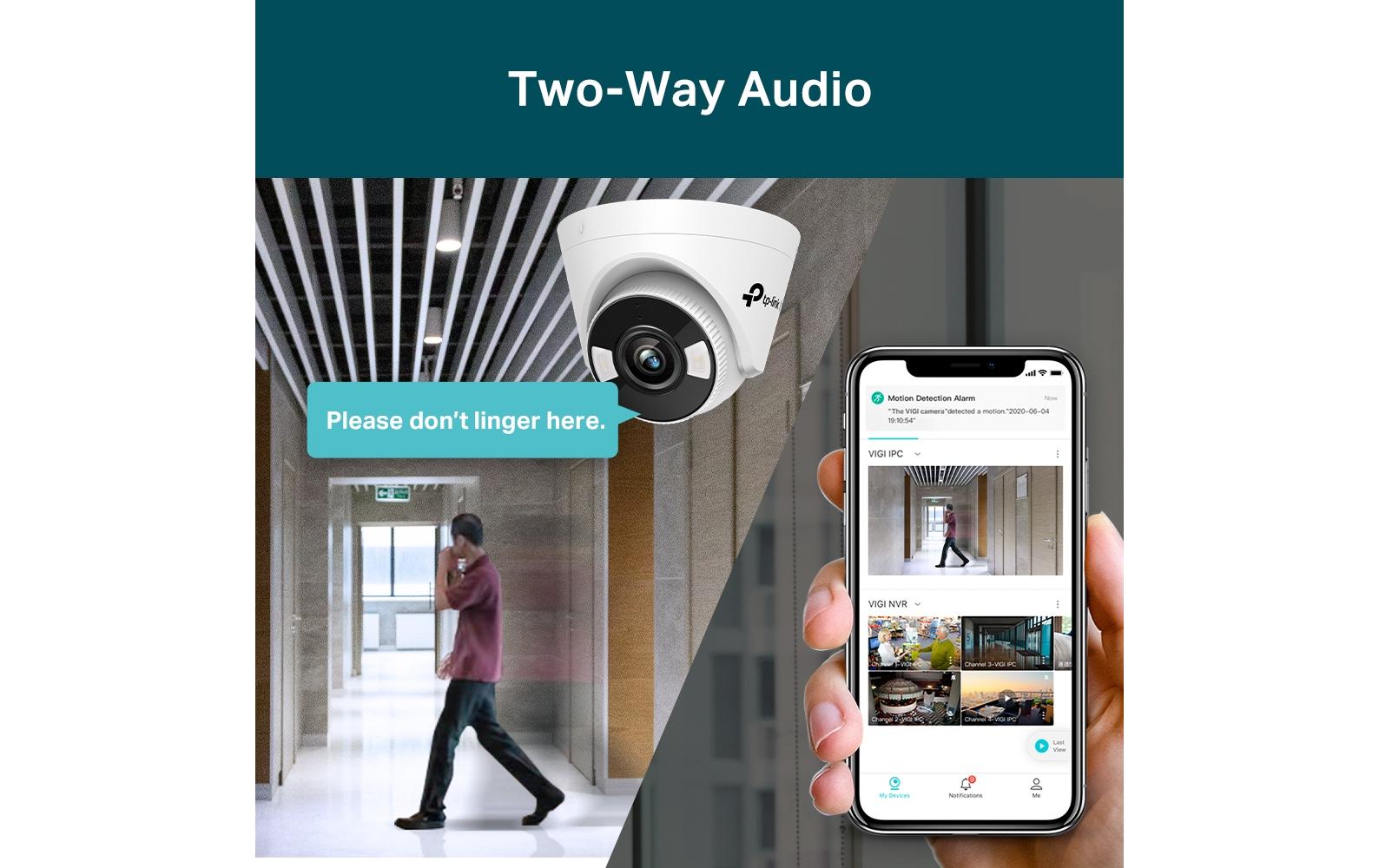 TP-Link VIGI Turret-Netzwerkkamera – 5 MP, Reichweite 30 m, PoE