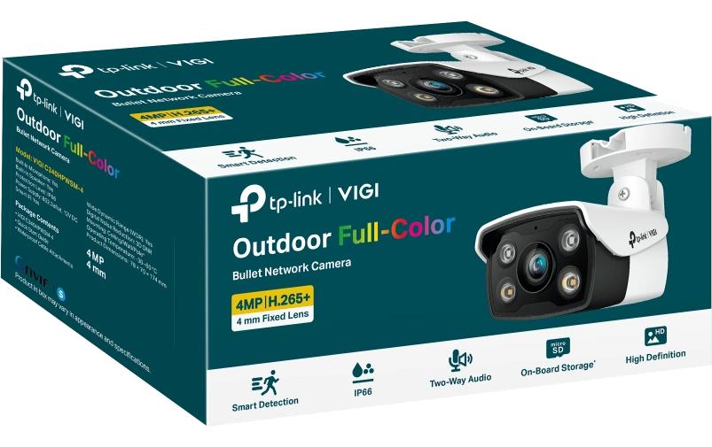 TP-Link VIGI C340 Netzwerkkamera – 4 MP, WQHD (2560×1440), PoE, Schwarz