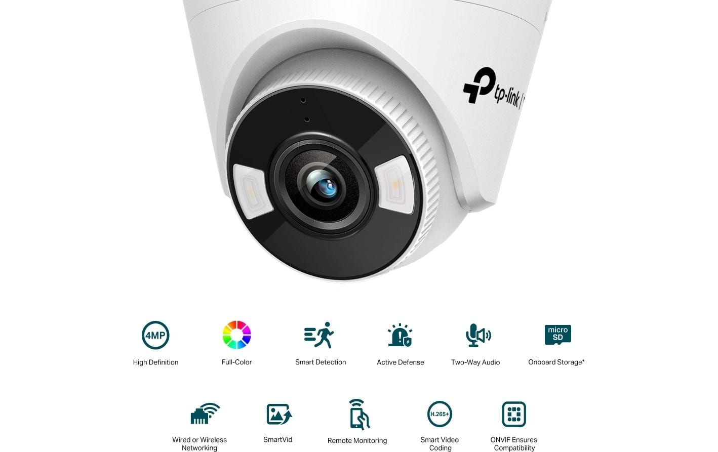TP-Link VIGI C440 (2,8 mm) IP-Sicherheitskamera – 1440p, Nachtsicht 30 m, PoE, Weiss