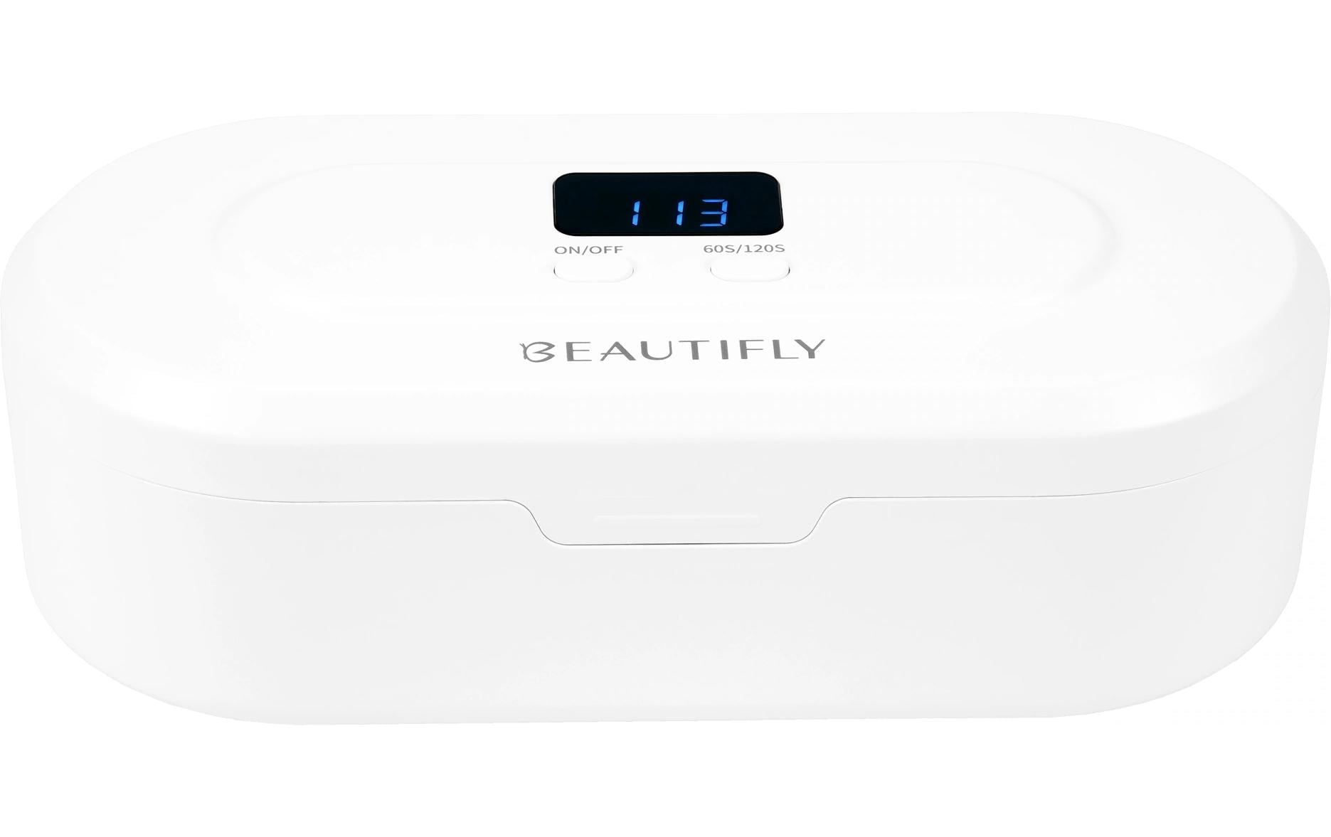 Beautifly UV-Sterilisator Hygia Nails – USB, 8 UVC/LED-Dioden – 6,8 × 2,23 × 11,3 cm – Weiss
