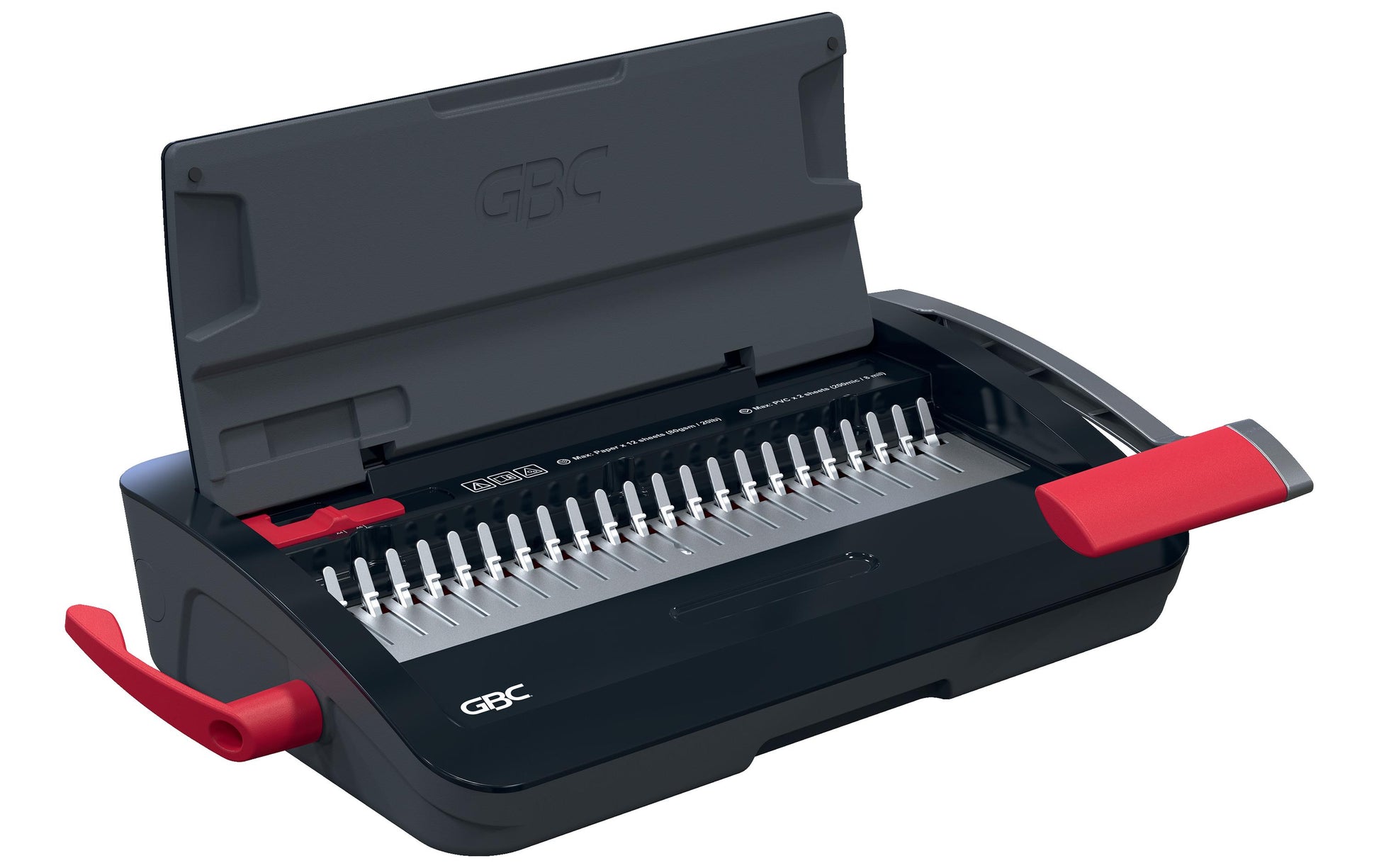 GBC CombBind CB12 Bindegerät – Plastikbindung, für 21-Loch, A4, bis 12 Blatt