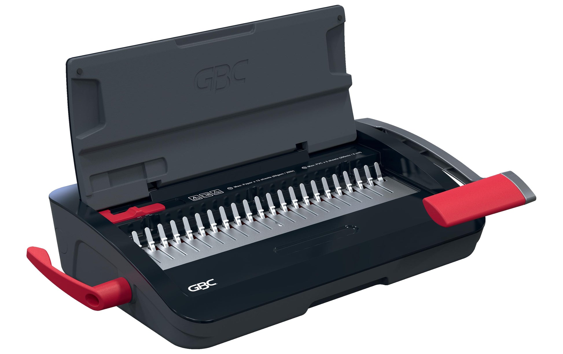 GBC CombBind CB12 Bindegerät – Plastikbindung, für 21-Loch, A4, bis 12 Blatt