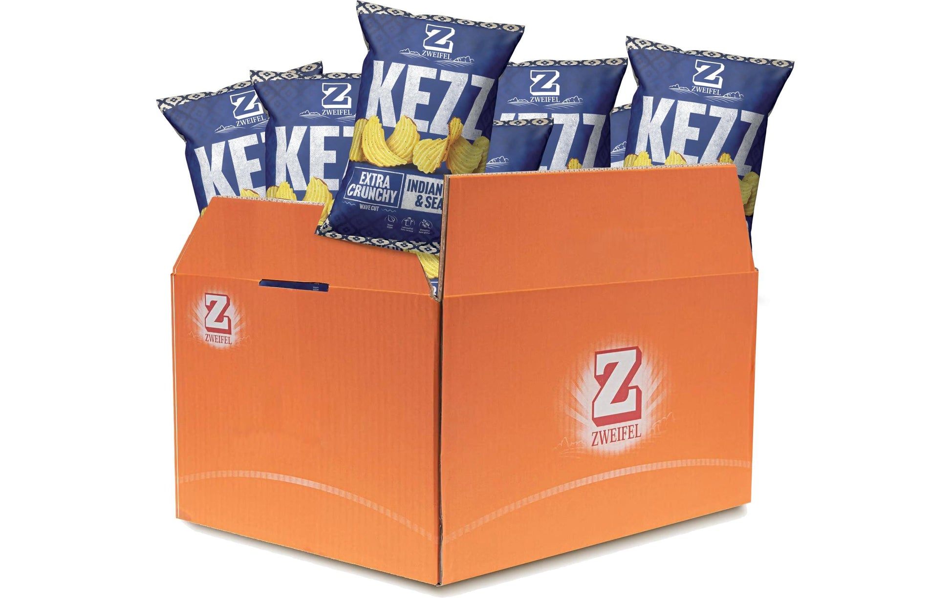 Zweifel KEZZ Chips – Paprika & Salz, glutenfrei – 20 × 35 g