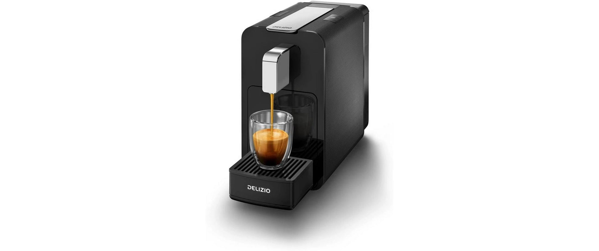 Delizio Viva Elega Kapselmaschine – für Delizio-Kapseln, 19 bar, 0,8 l, Schwarz