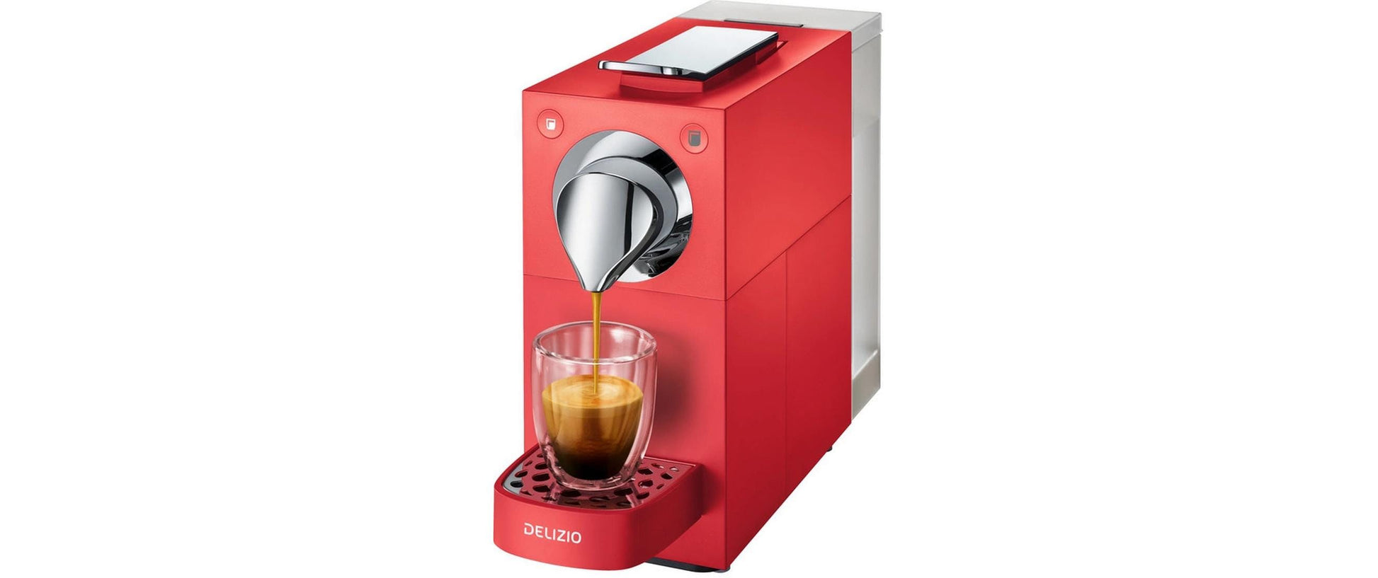 Delizio Una LE Kapselmaschine – für Delizio-Kapseln, 19 bar, 1 l, Rot