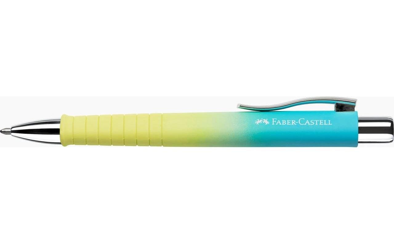 Faber-Castell Poly Ball Urban Sunrise Kugelschreiber – Blau, recycelter Kunststoff, dokumentenecht, nachfüllbar