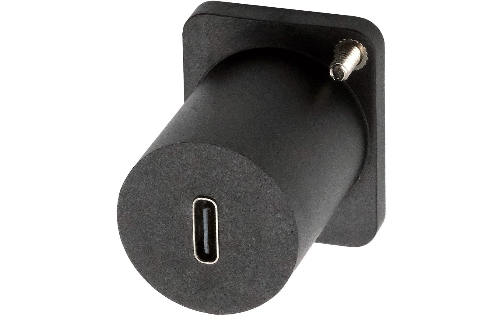 EXSYS USB-Adapter USB-C auf USB-C – USB 3.2 Gen 1 (5 Gbit/s) – Power Delivery – Schwarz