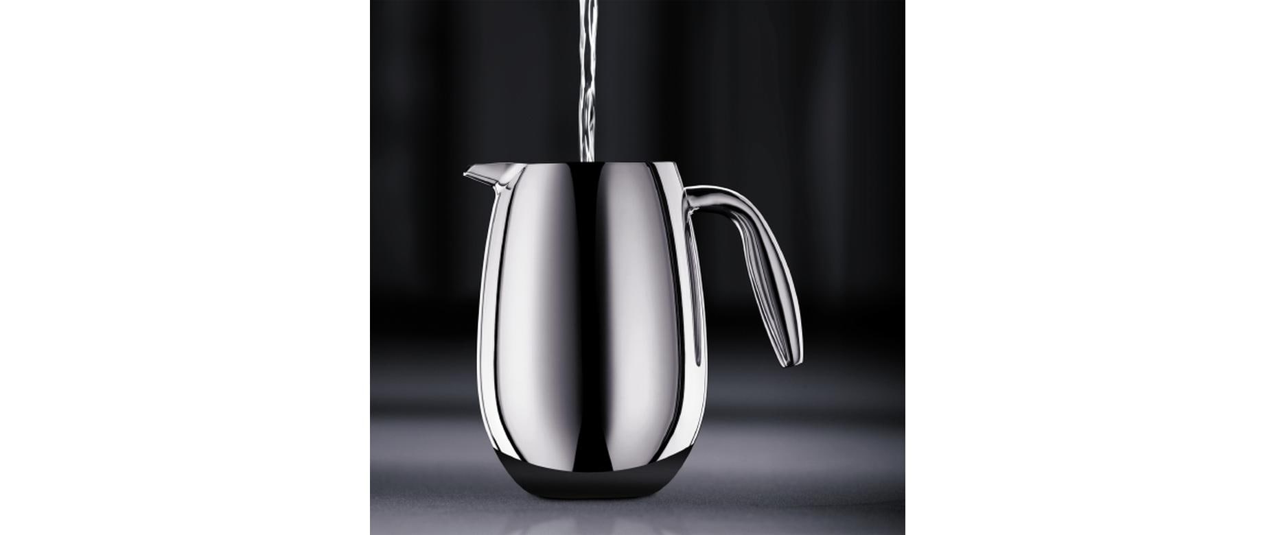 Bodum Columbia French Press Kaffeebereiter – 1 l, 8 Tassen, Silber