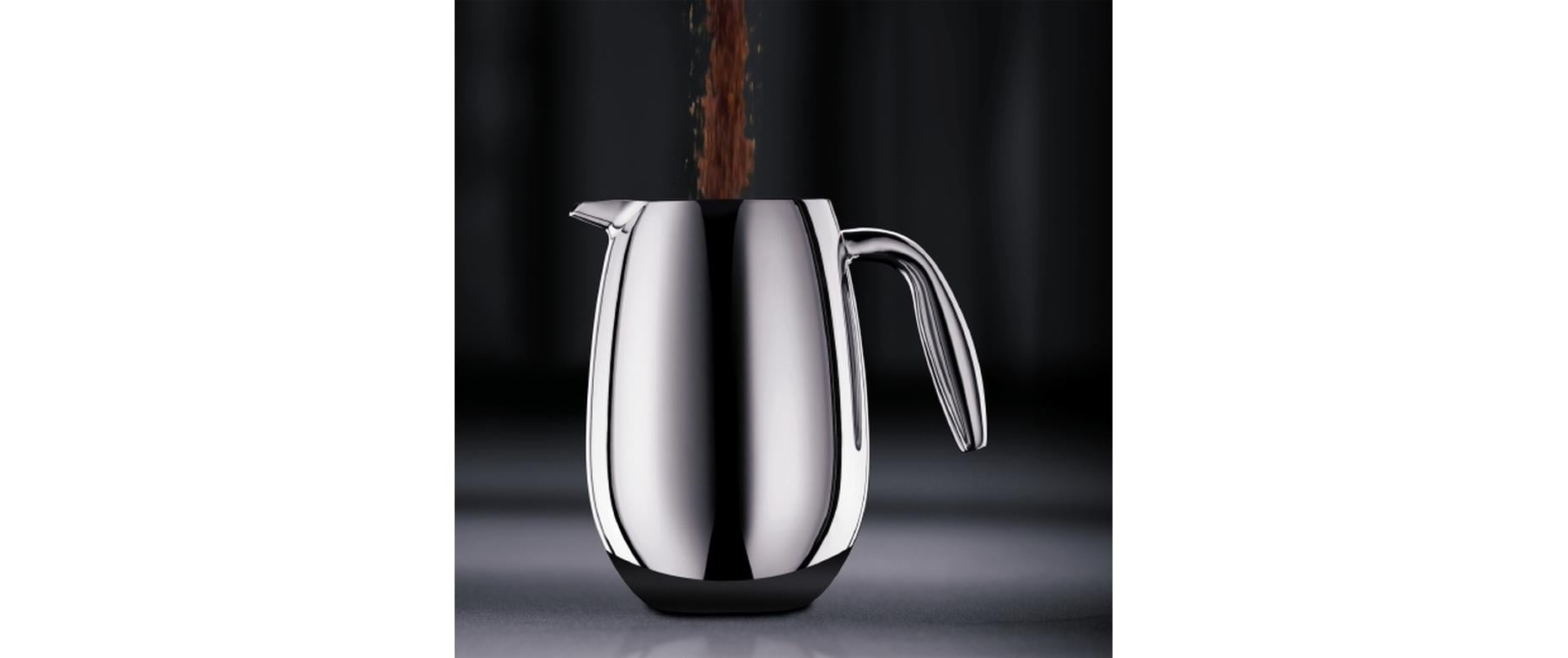 Bodum Columbia French Press Kaffeebereiter – 1 l, 8 Tassen, Silber