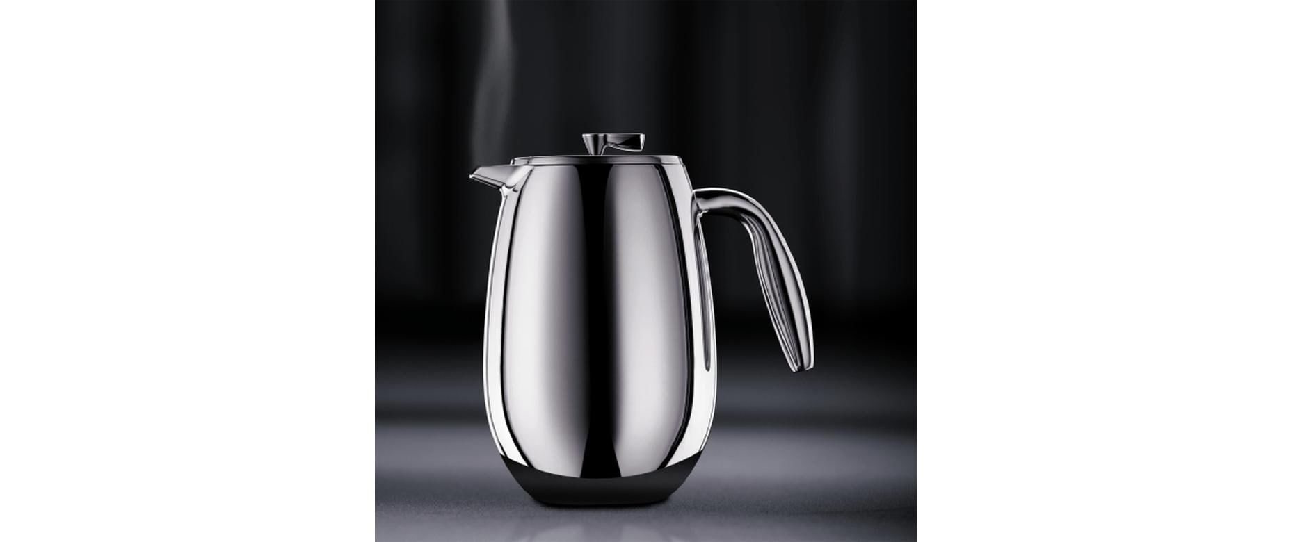 Bodum Columbia French Press Kaffeebereiter – 1 l, 8 Tassen, Silber