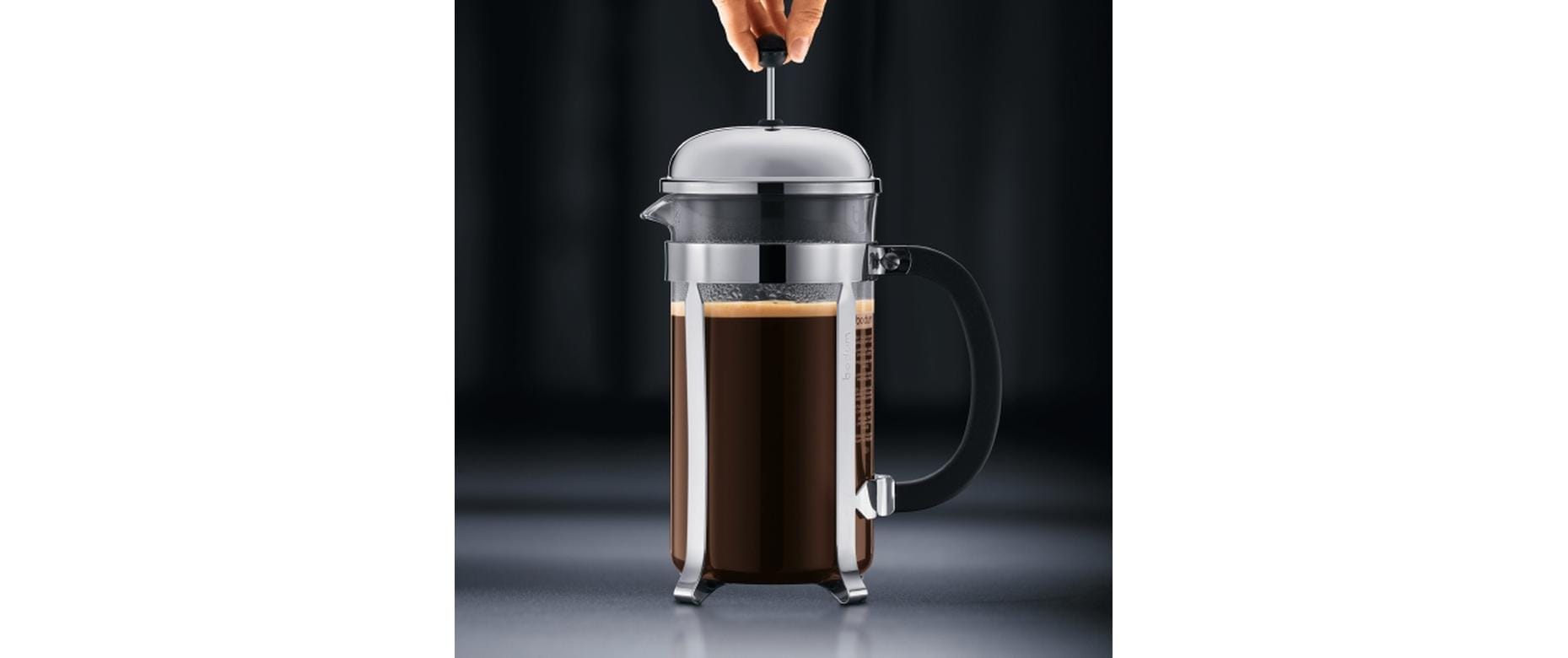 Bodum Chambord French Press / Kaffeebereiter – 0,5 l, 4 Tassen, Borosilikatglas/Kunststoff