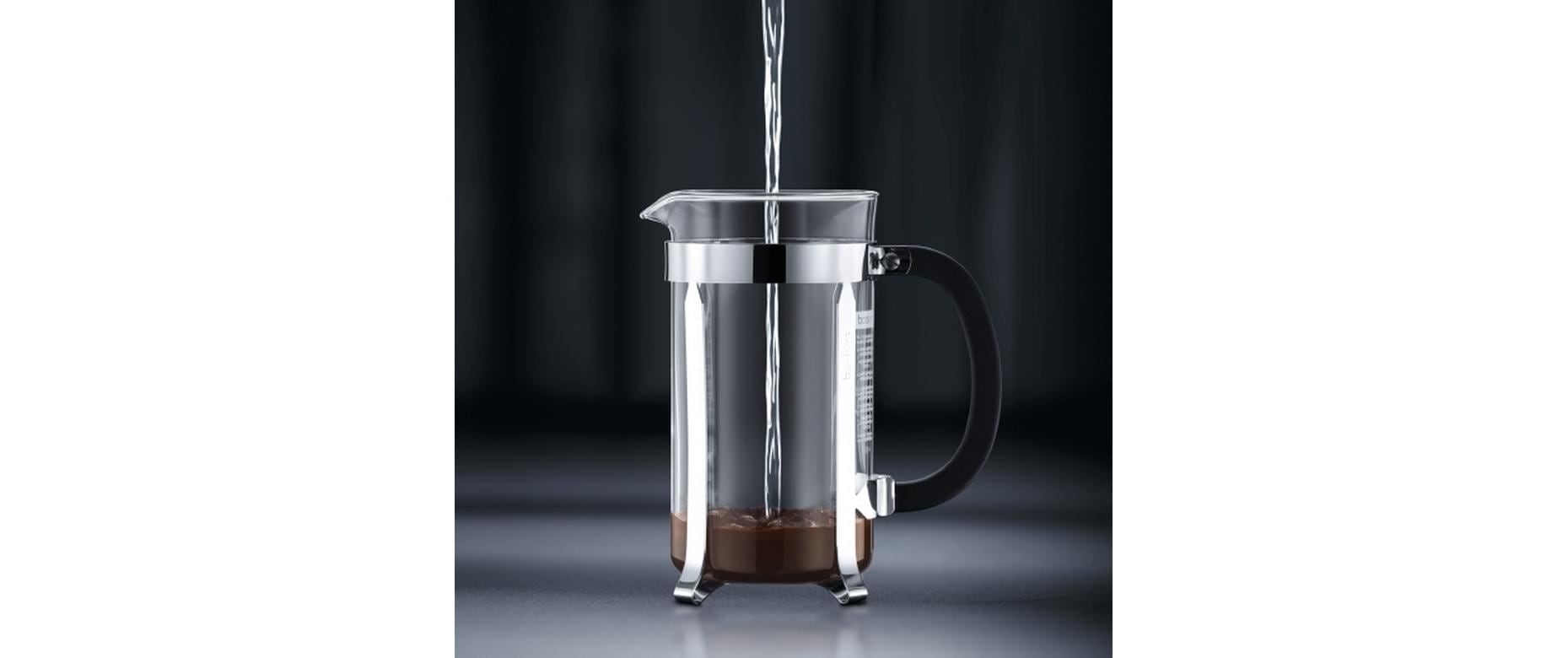 Bodum Chambord French Press / Kaffeebereiter – 0,5 l, 4 Tassen, Borosilikatglas/Kunststoff