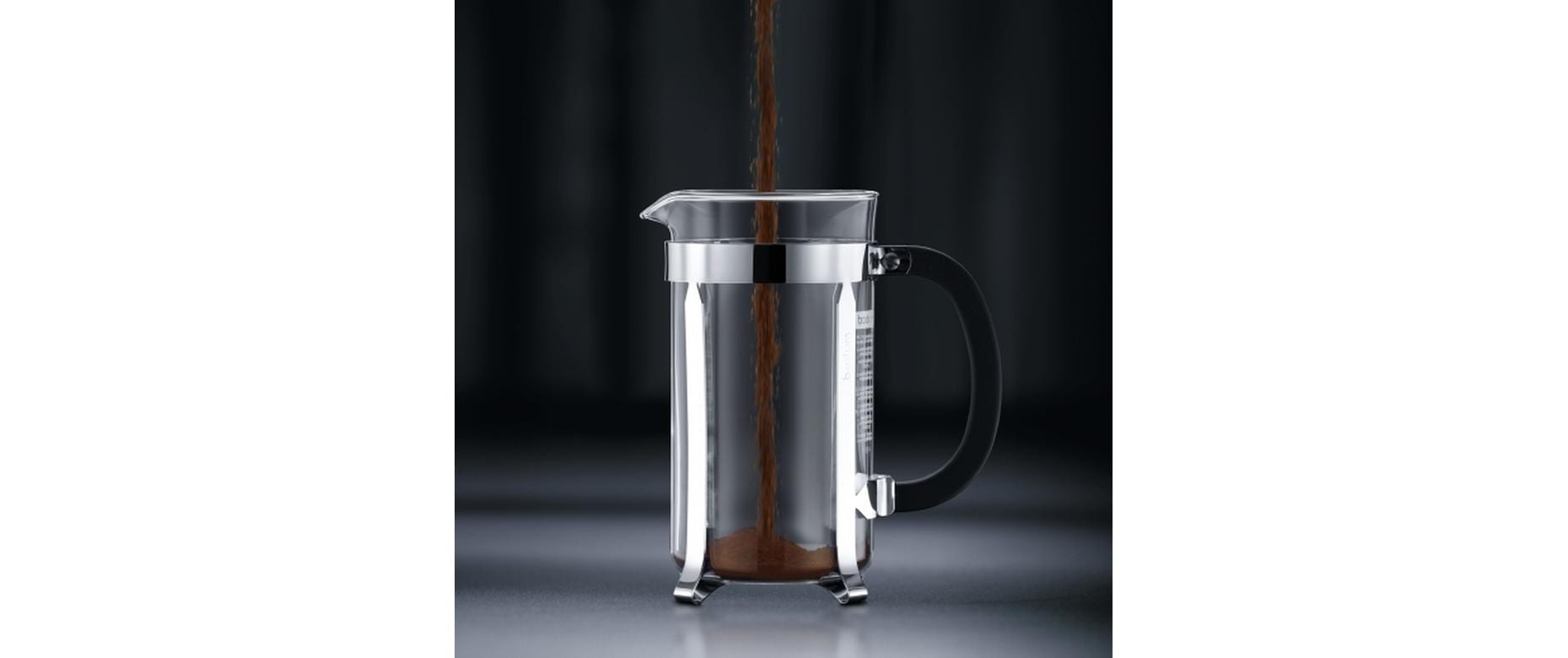 Bodum Chambord French Press / Kaffeebereiter – 0,5 l, 4 Tassen, Borosilikatglas/Kunststoff