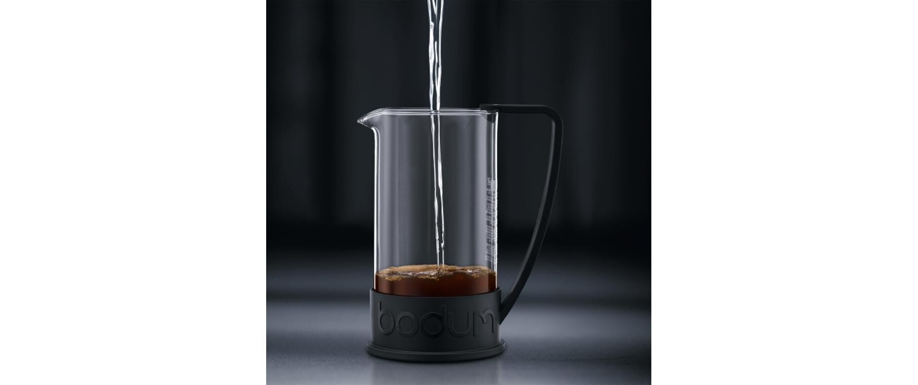 Bodum Brazil French Press / Kaffeebereiter – 0,4 l, 3 Tassen, Kunststoff