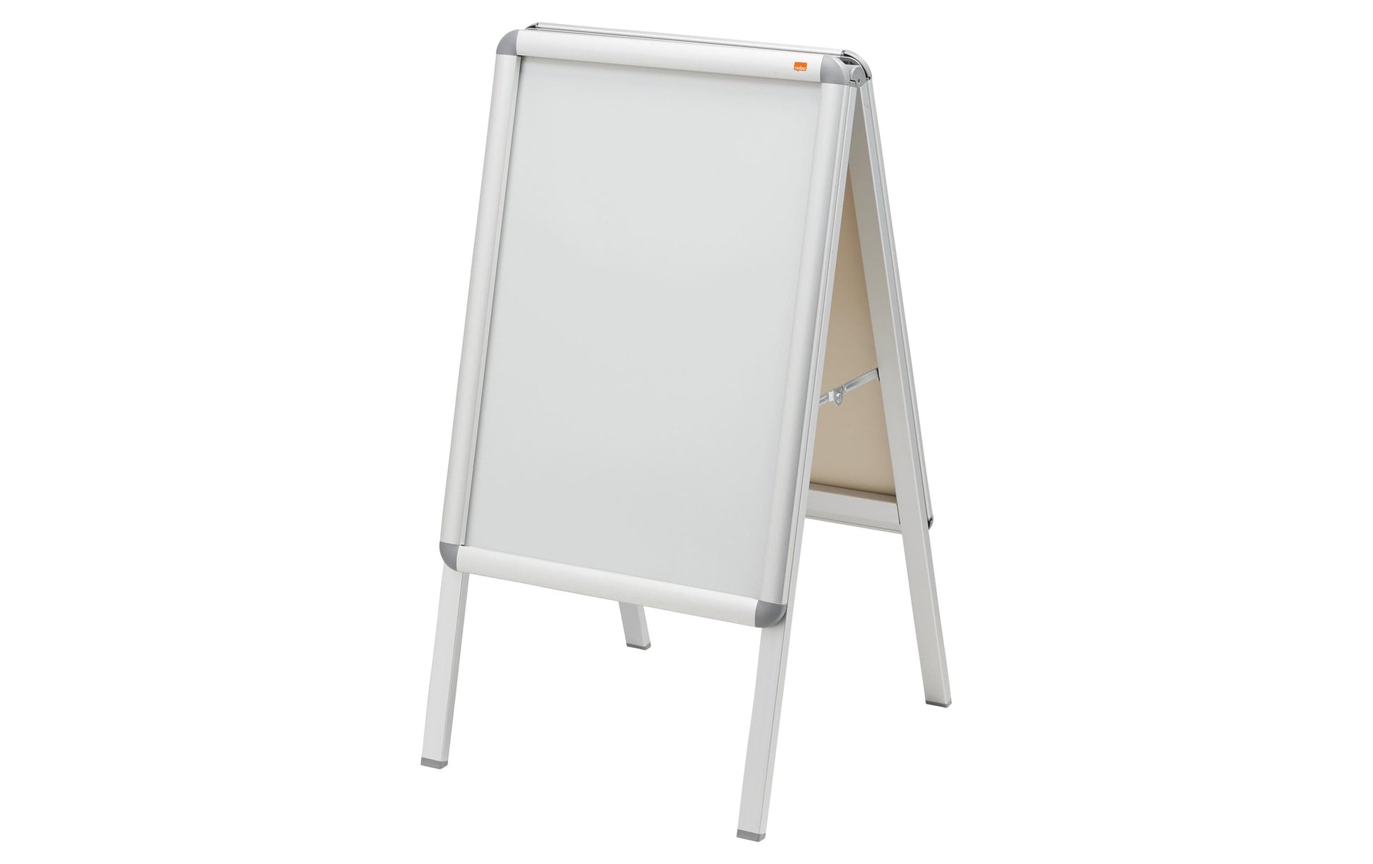 Nobo Plakatständer – für A2 hoch, silber, Metall/Kunststoff, 475 × 480 × 870 mm