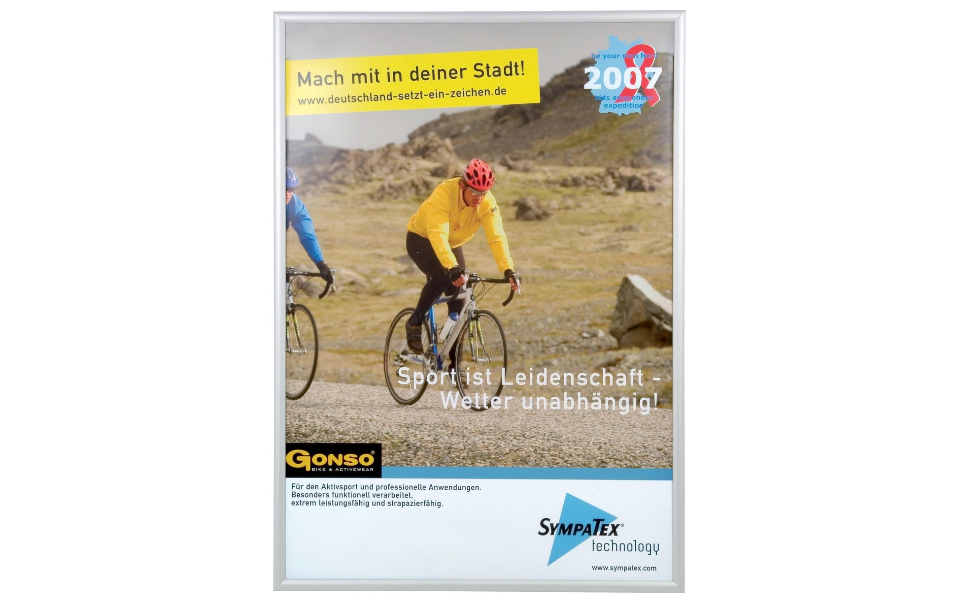 Franken Wechselrahmen Outdoor – silber, selbstklebend, für A0
