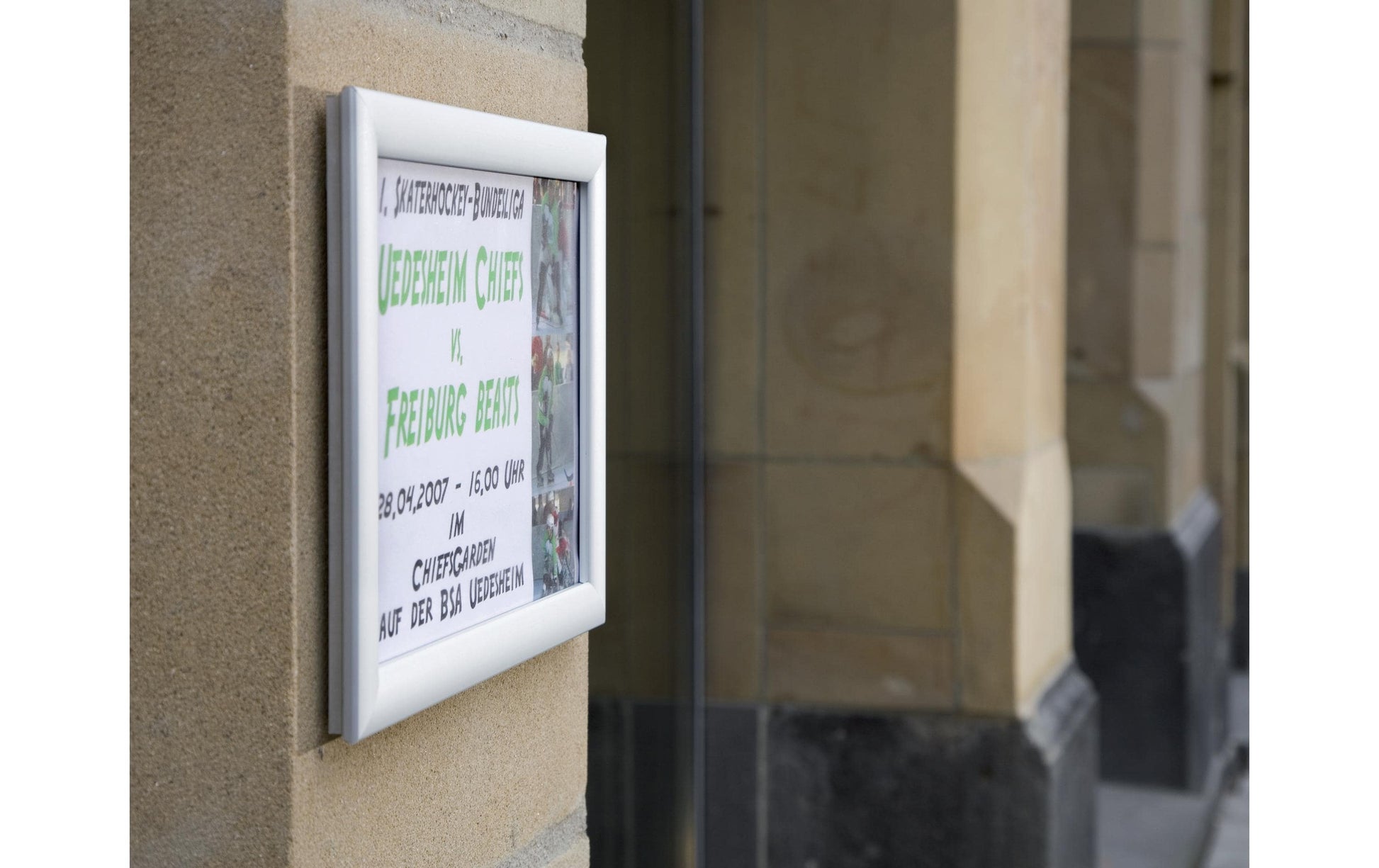 Franken Plakatrahmen – für A4 – Klapprahmen – Silber – Aluminium – 259×346×16 mm – 1 Stk.