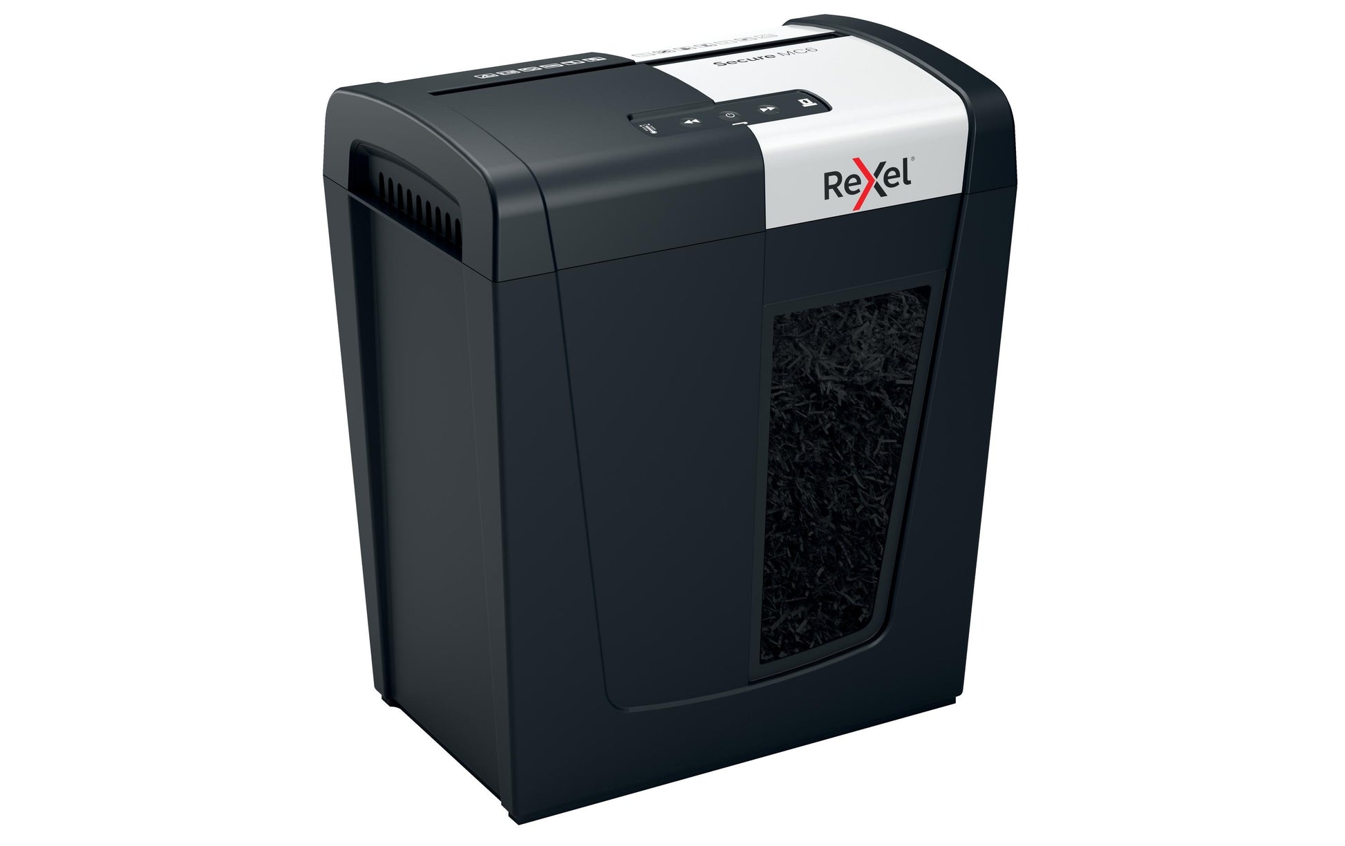 Rexel Secure MC6 – Aktenvernichter, DIN P-5, Mikroschnitt 2 × 15 mm, 6 Blatt, 18 l, A4