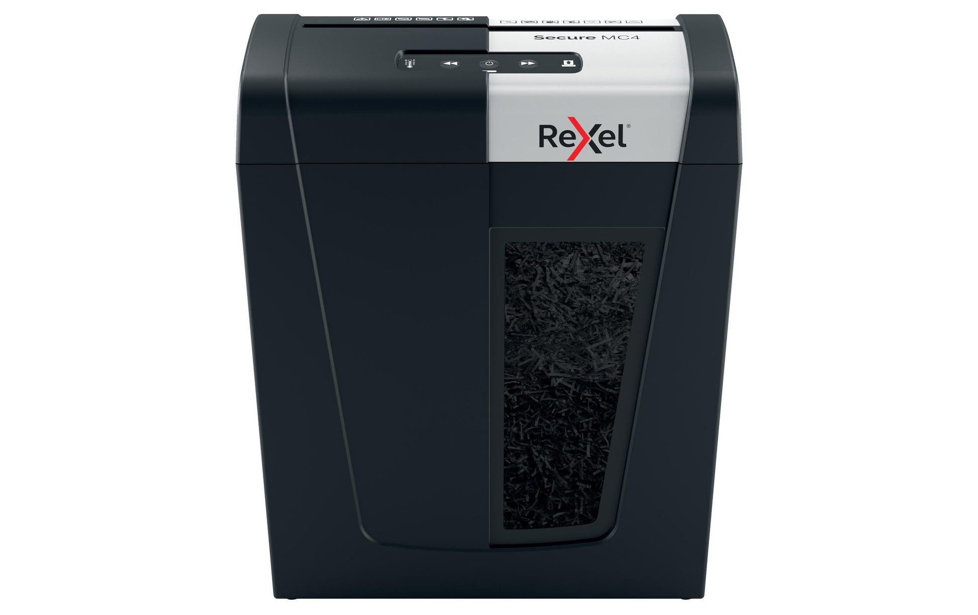 Rexel Secure MC4 – Aktenvernichter, DIN P-5, Mikroschnitt 2 × 15 mm, 4 Blatt, 14 l, A4