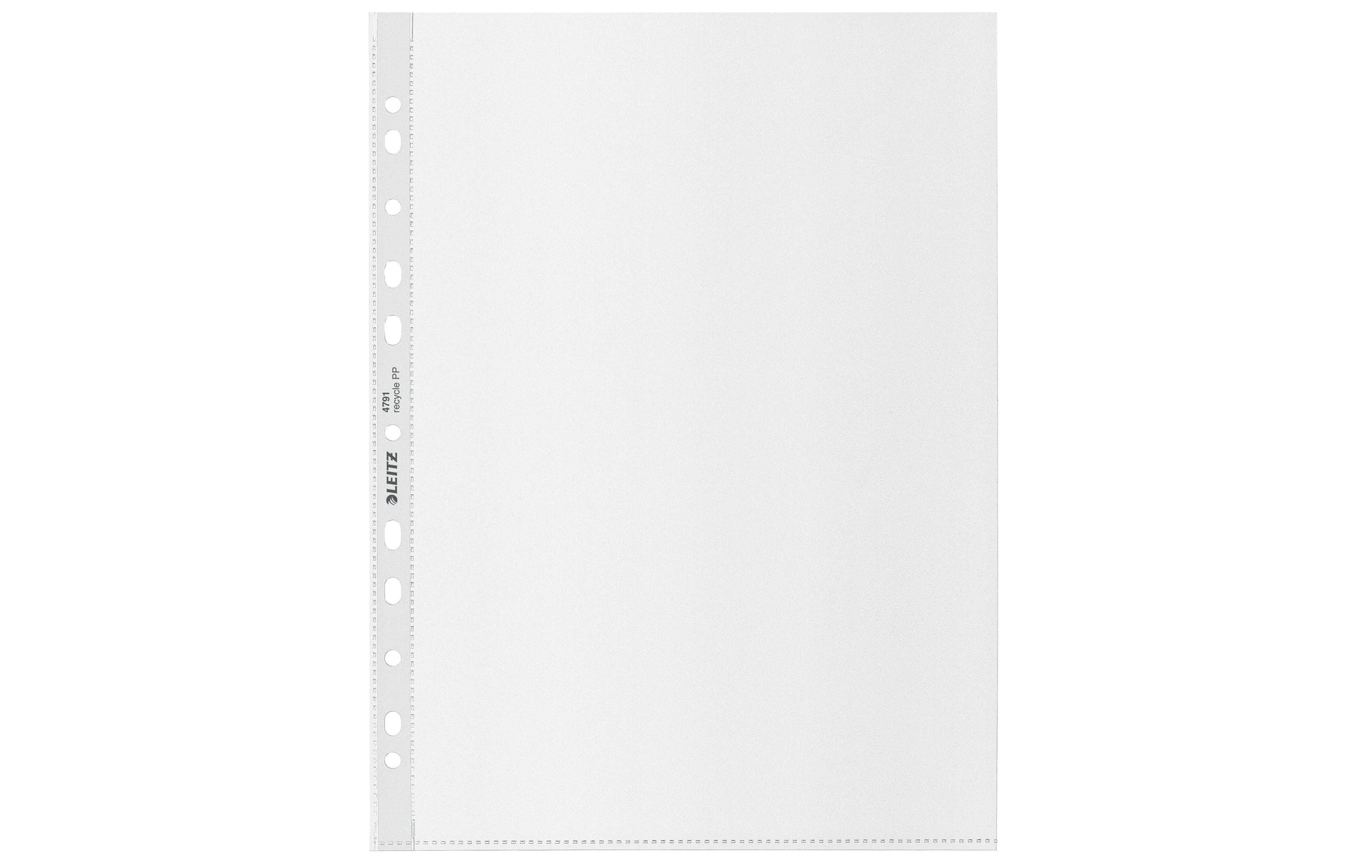 Leitz Sichtmappe A4 – 100 Hüllen, transparent, Kunststoff, 100 µm