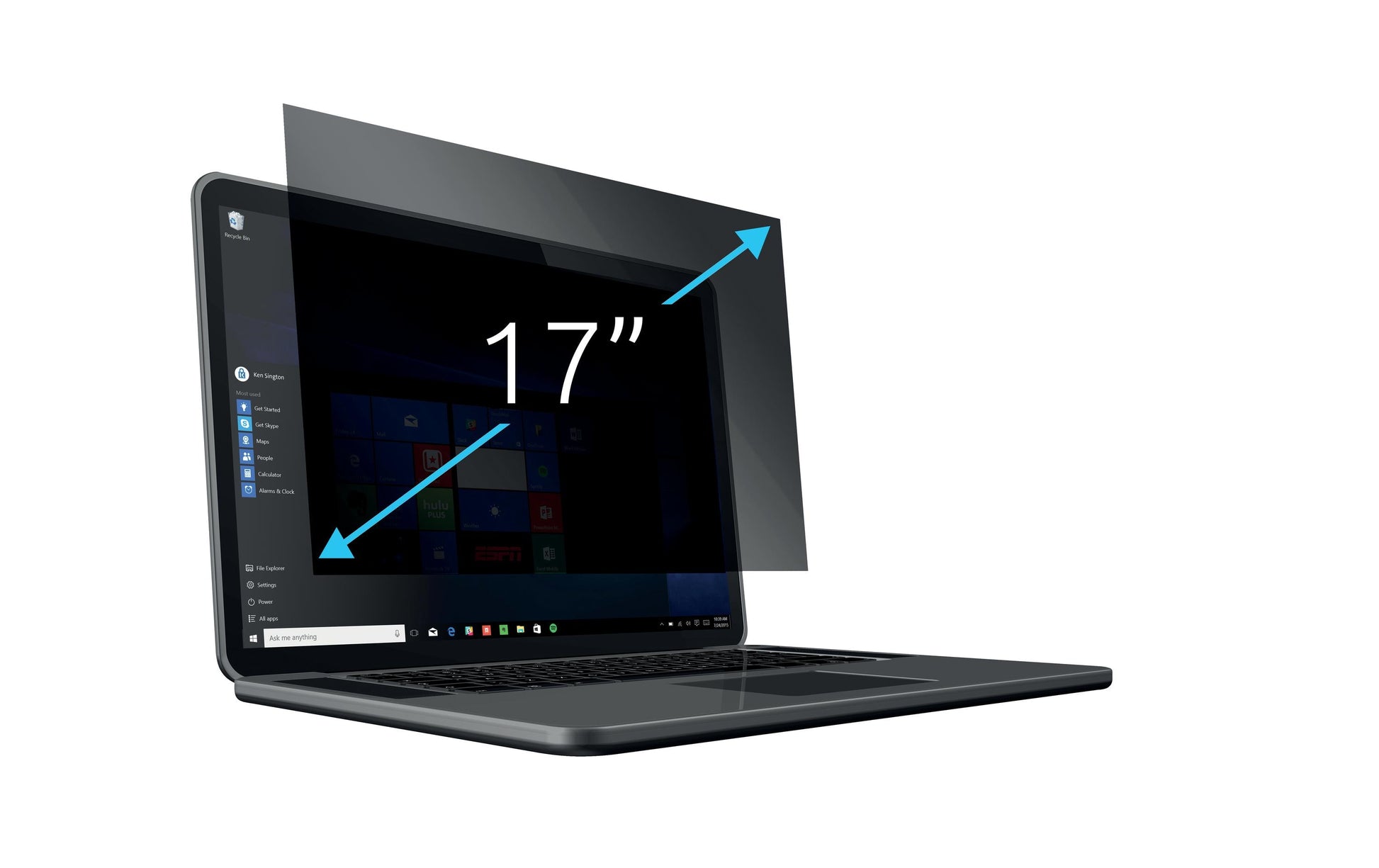 Kensington Displayschutz für 17" Laptops