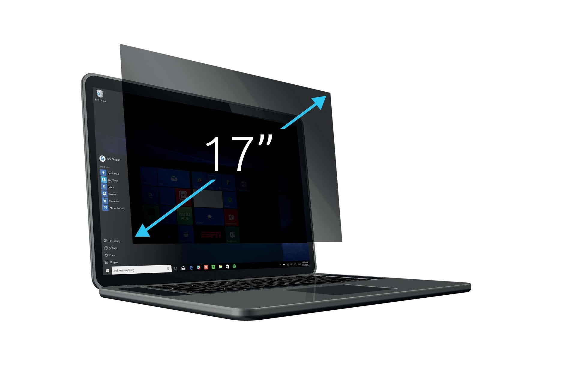 Kensington Displayschutz für 17" Laptops