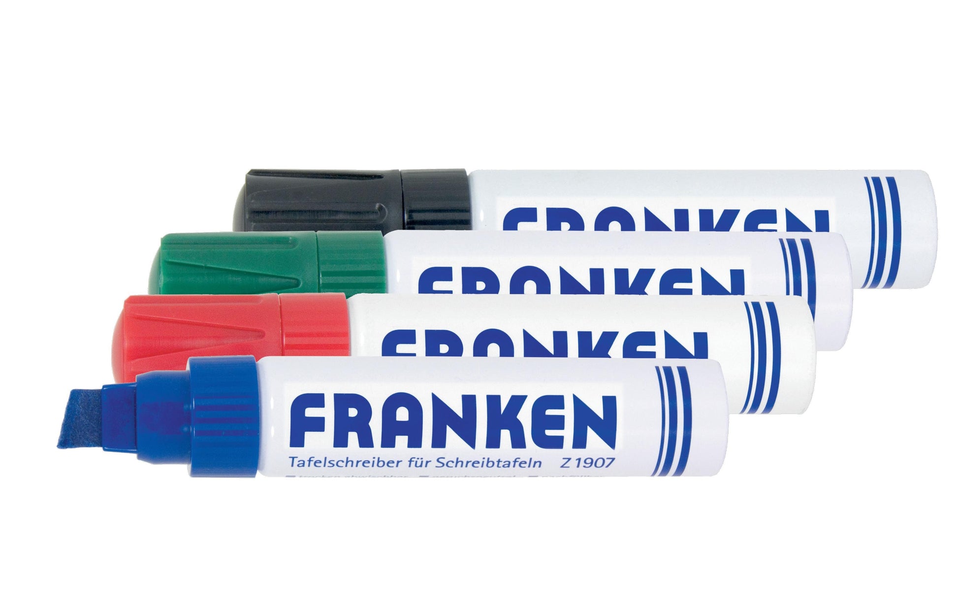 Franken Whiteboard-Marker – 4 Farben, 4 Stück, trocken abwischbar, nachfüllbar – für Whiteboards
