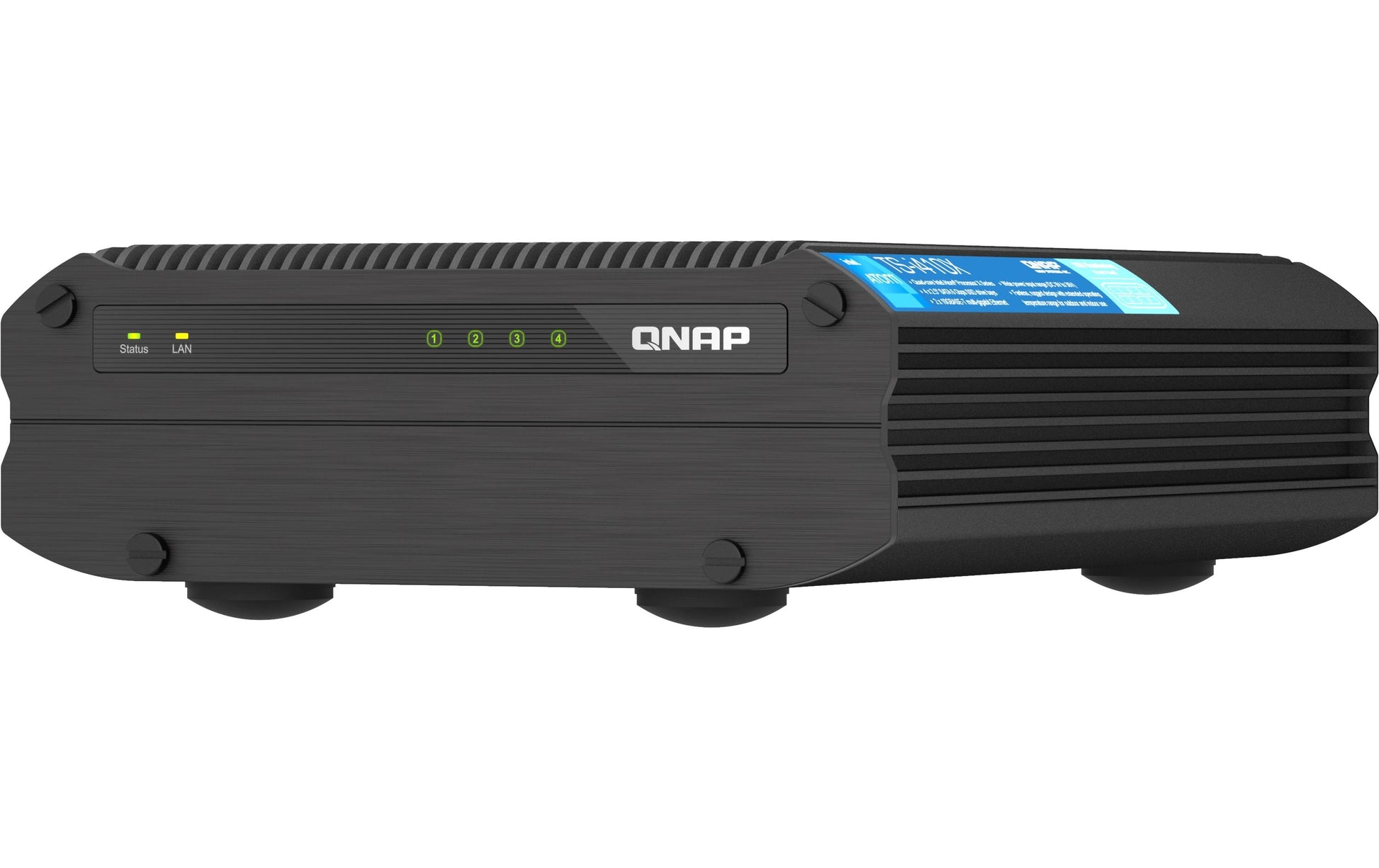 QNAP TS TS-I410X Speichergerät – Ethernet, Schwarz
