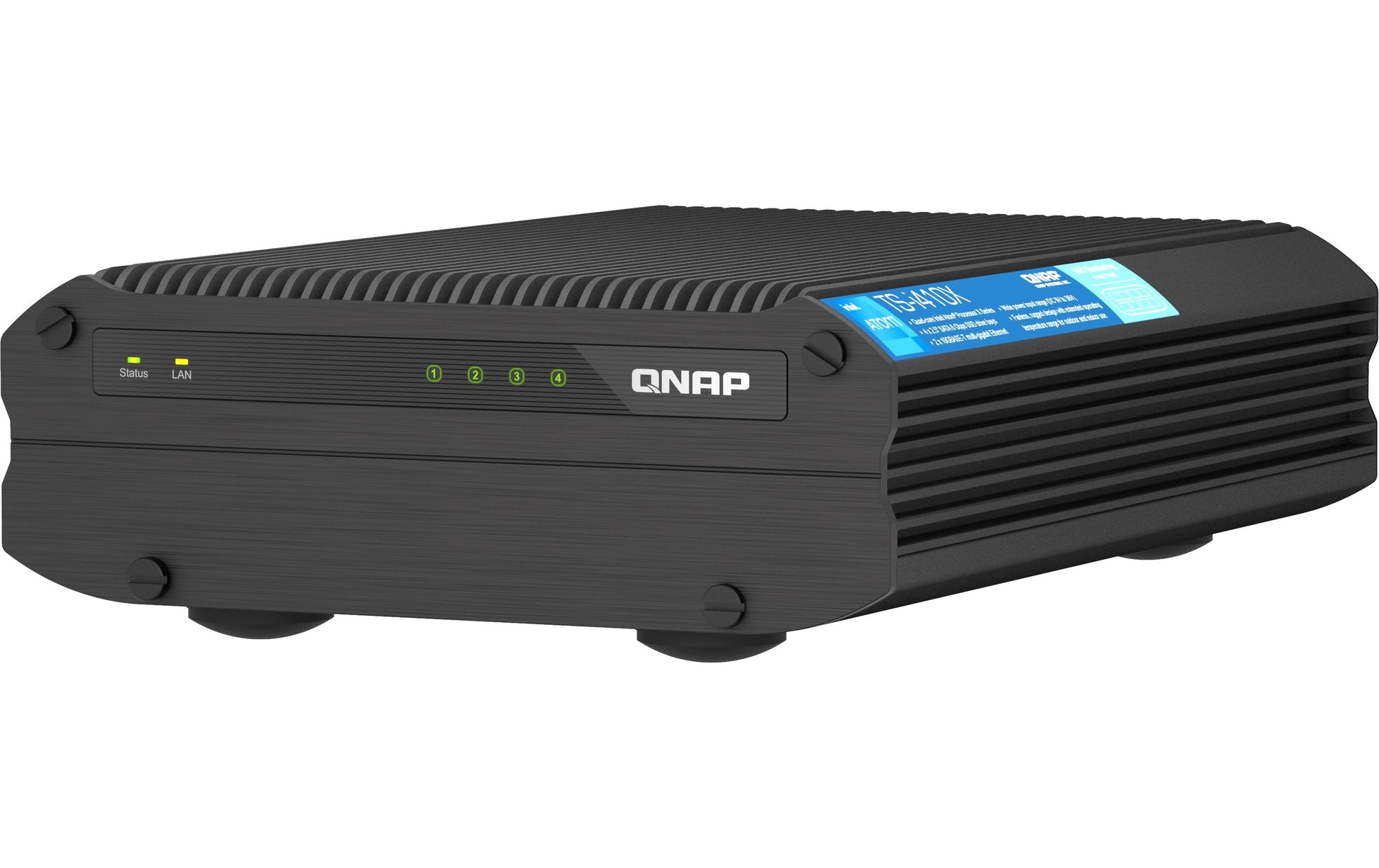 QNAP TS TS-I410X Speichergerät – Ethernet, Schwarz