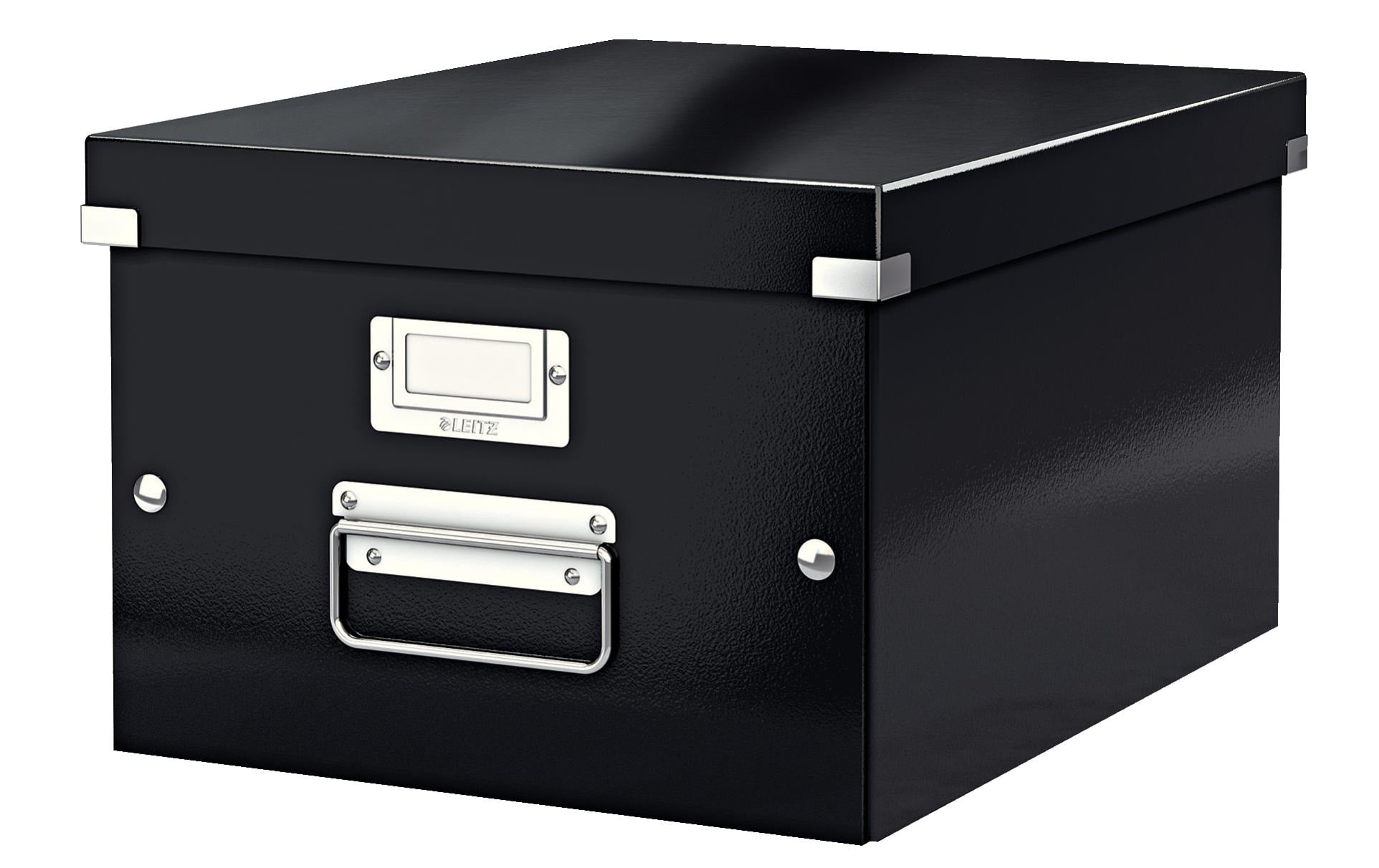 Leitz Click&Store Archivschachtel A4 – 281 × 200 × 370 mm, schwarz, Karton
