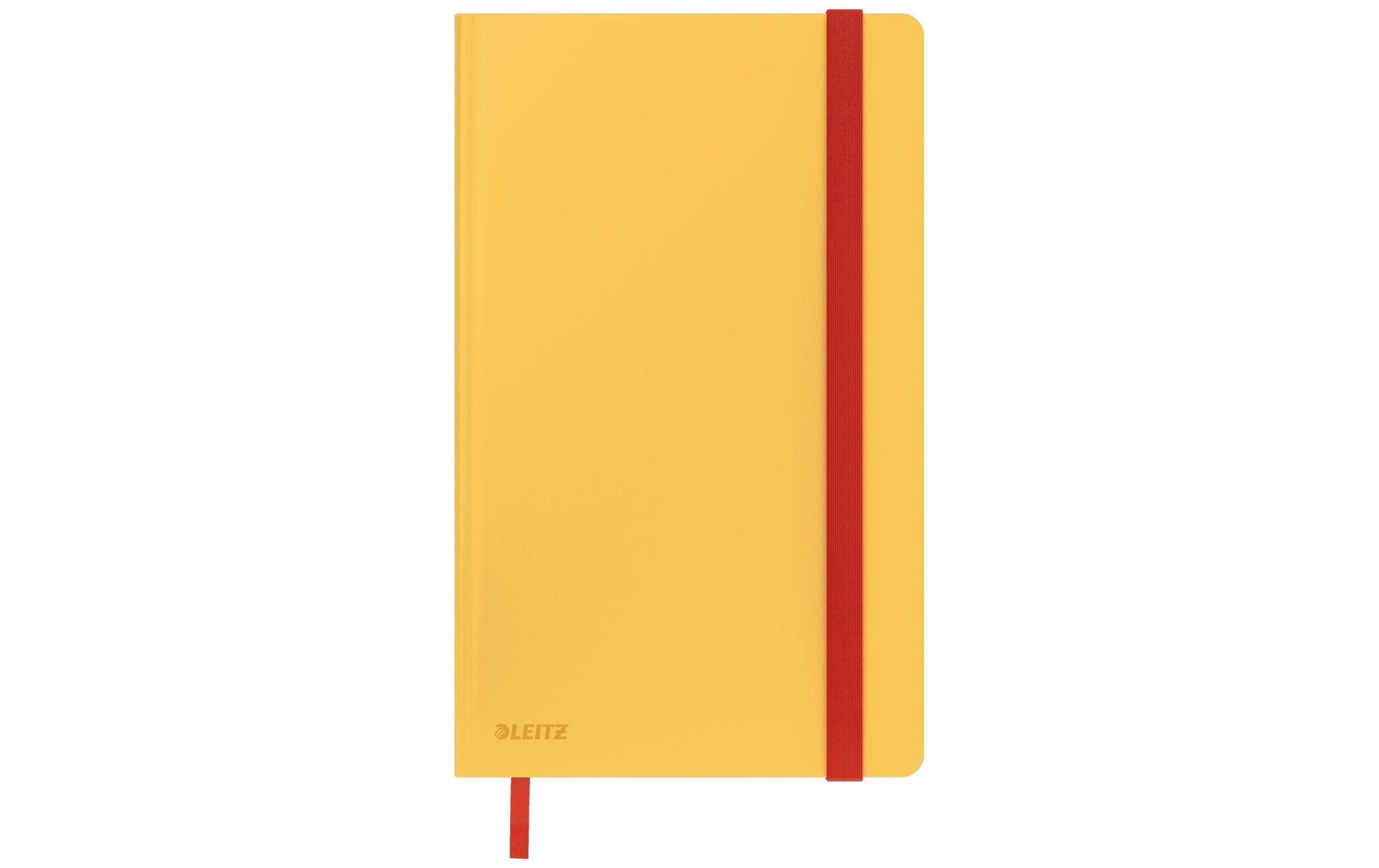 Leitz Cosy Notizbuch – A5 – kariert 5 mm – 80 Seiten – 100 g/m² – Hardcover, Gummiband – Gelb