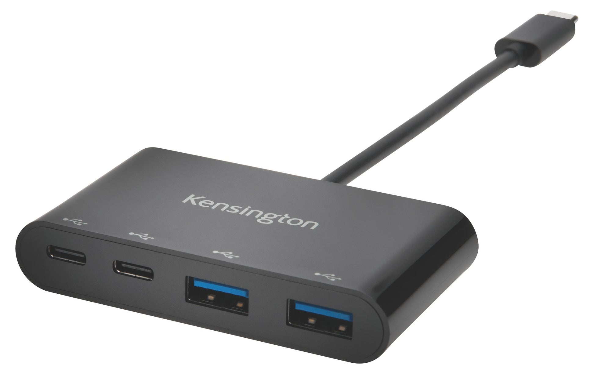 Kensington CH1000 USB-Hub – USB-C, 2× USB-A, für Windows/Mac/ChromeOS
