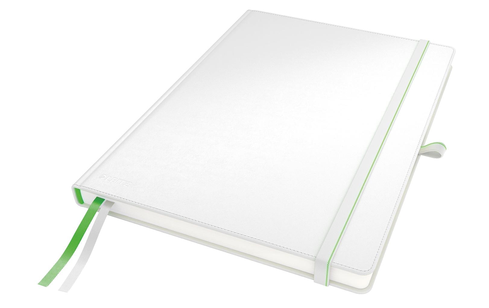 Leitz Notizbuch – A4 – kariert – 80 Seiten – 100 g/m² – Hardcover, weiss