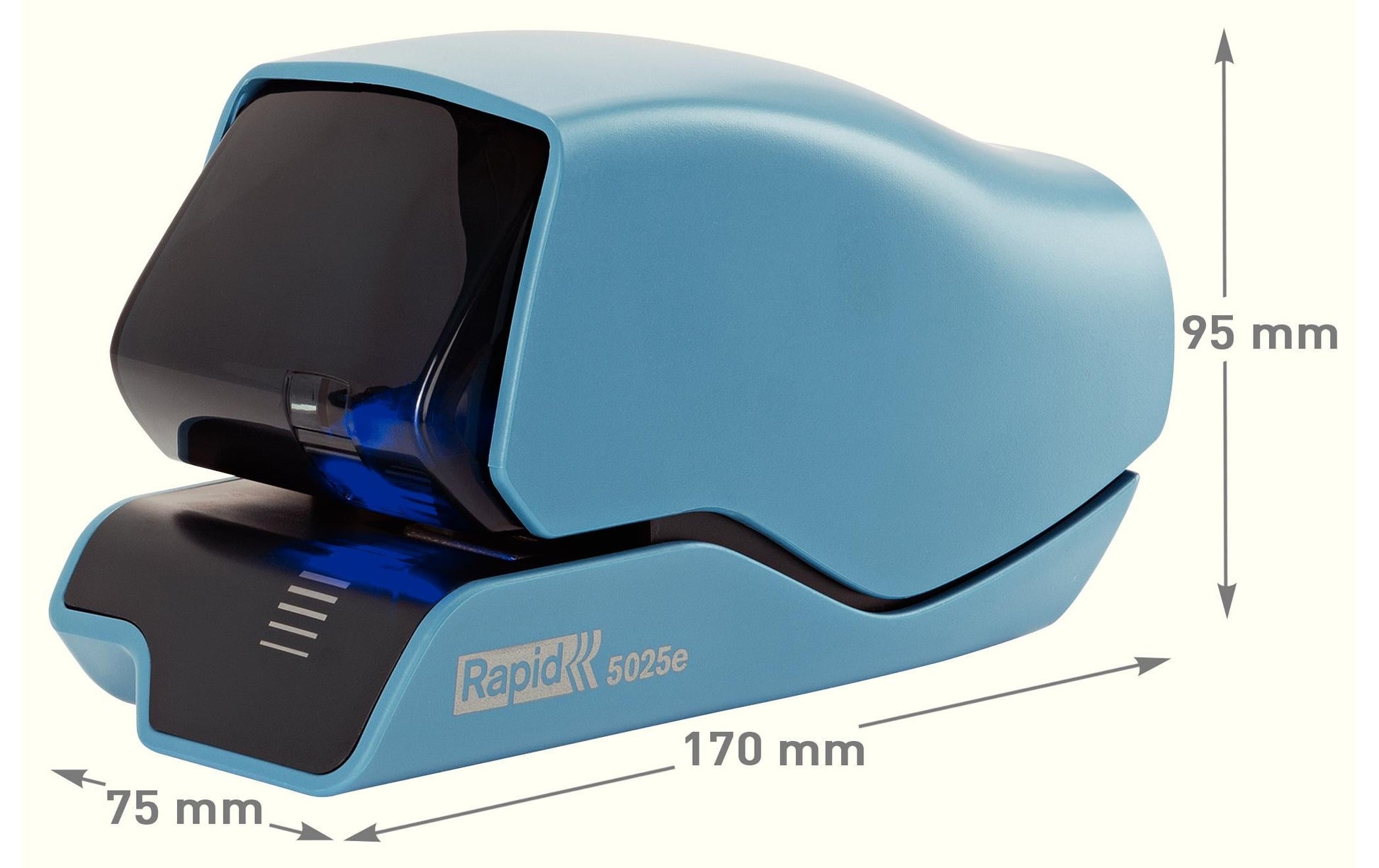 Esselte Supreme 5025e – Elektrischer Hefter, 25 Blatt, Blau