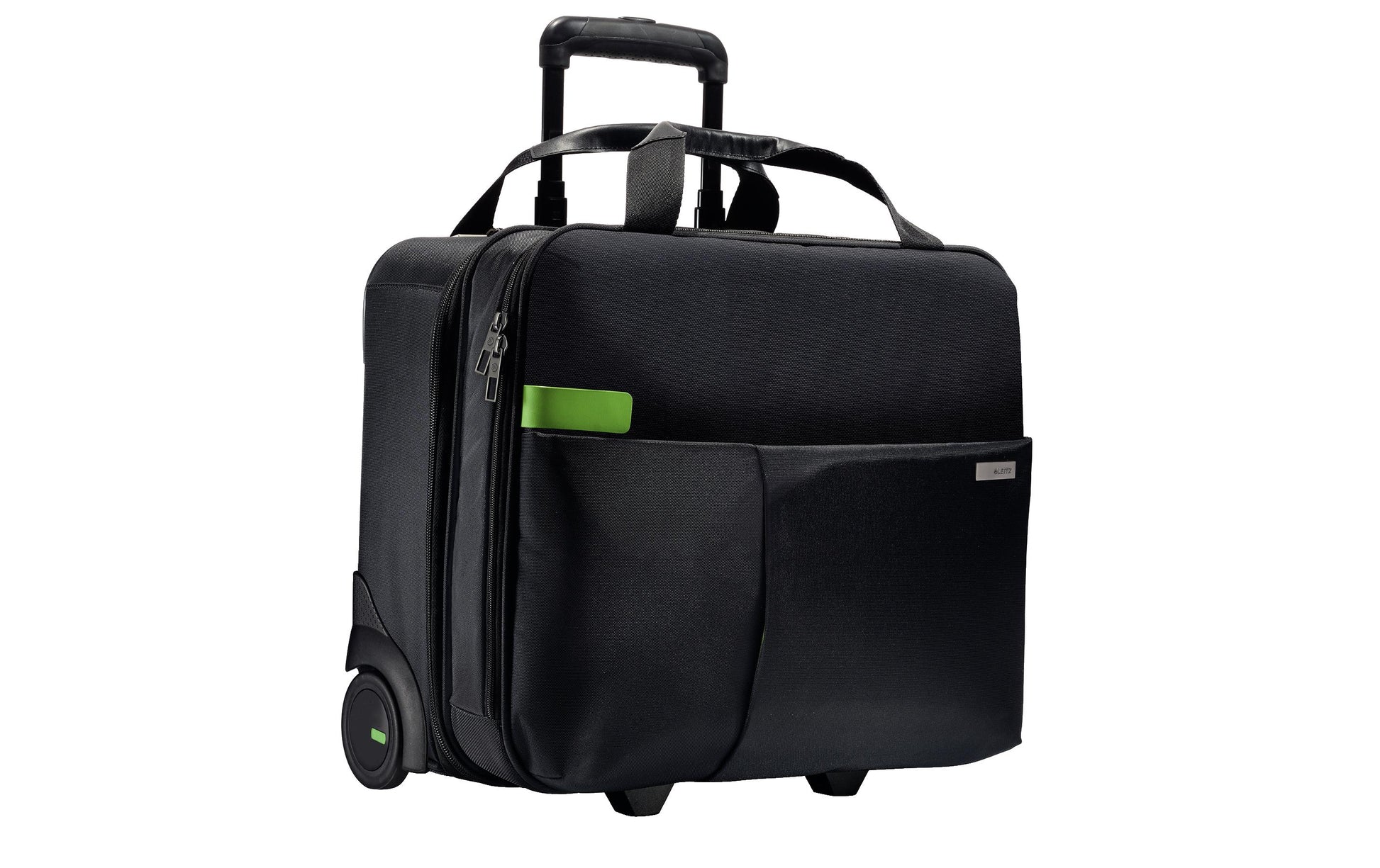Leitz Handgepäck-Trolley – 24 l, für Notebooks bis 15,6", Weichschale, Schwarz, 44 × 37,5 × 23 cm