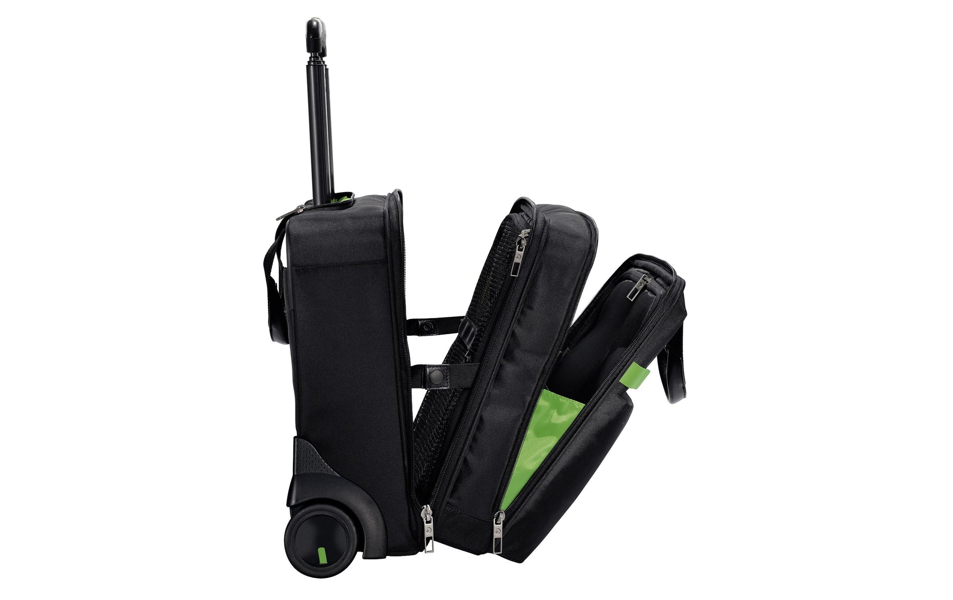 Leitz Handgepäck-Trolley – 24 l, für Notebooks bis 15,6", Weichschale, Schwarz, 44 × 37,5 × 23 cm