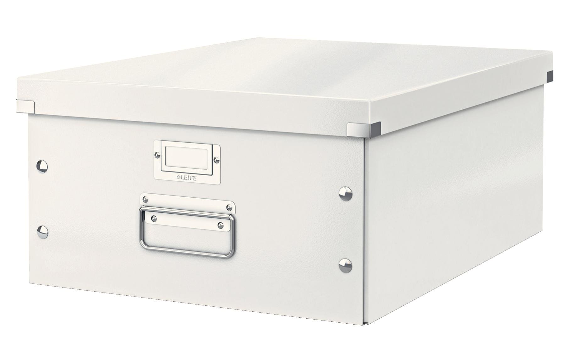 Leitz Click&Store Aufbewahrungsbox B 369 × H 200 × T 482 mm – für A3, mit Deckel, stapelbar, weiss, Karton