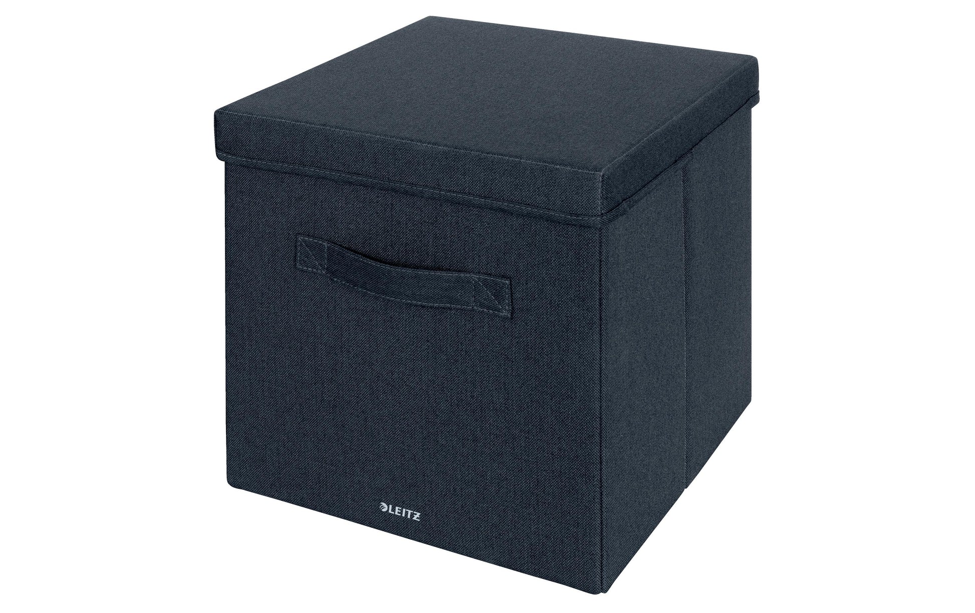 Leitz Klappbox – faltbar – Karton/Stoff – grau – 330 × 325 × 380 mm – Set 2-teilig