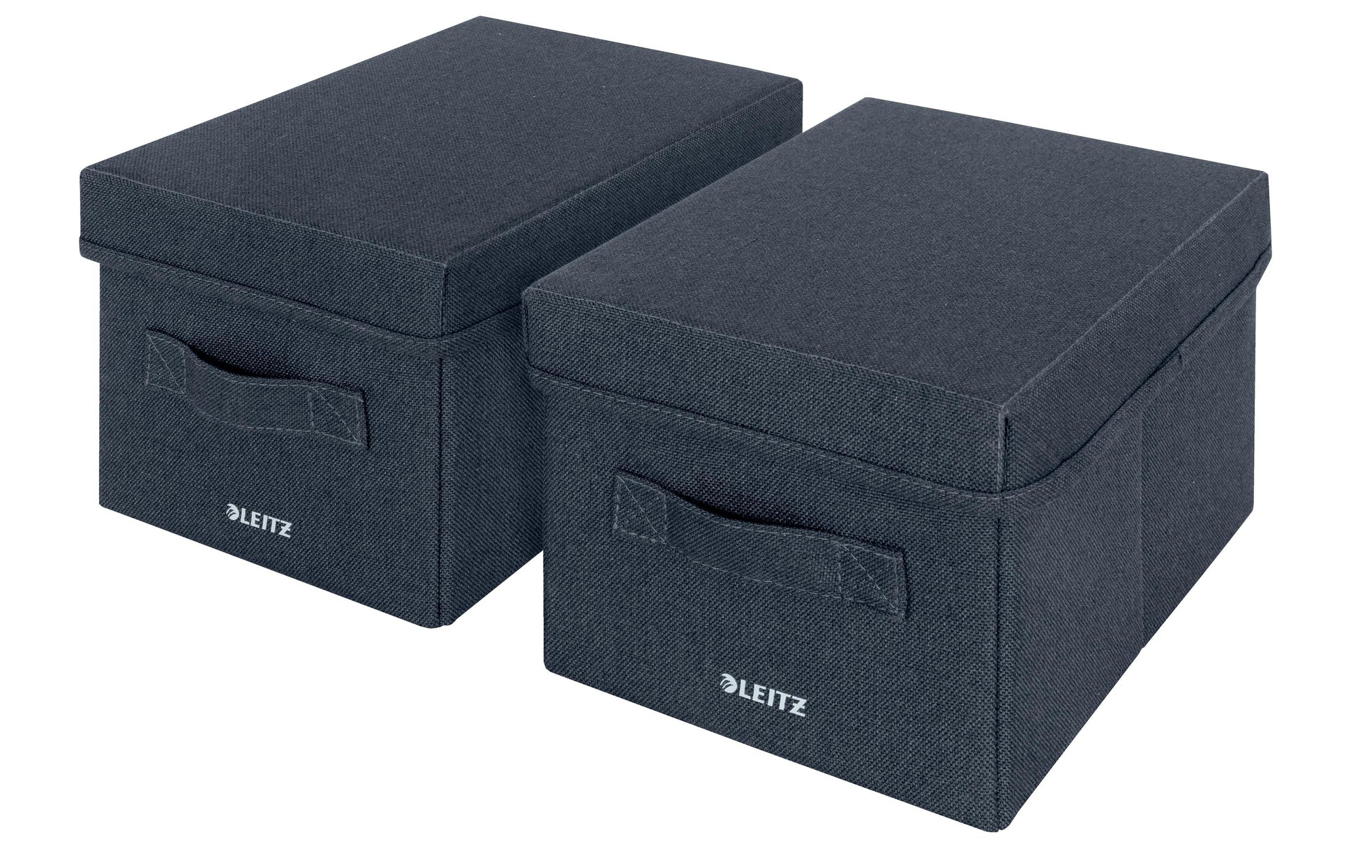 Leitz Faltbox 8 l – faltbar – Karton – dunkelgrau – 190 × 160 × 285 mm