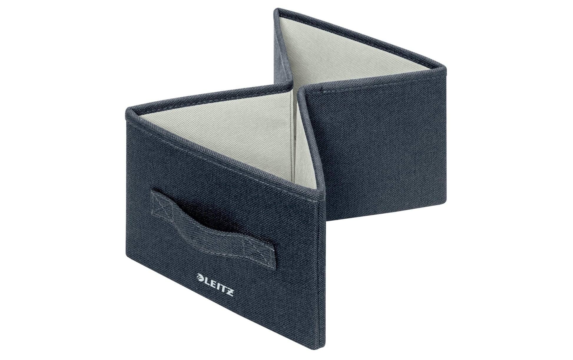 Leitz Faltbox 8 l – faltbar – Karton – dunkelgrau – 190 × 160 × 285 mm