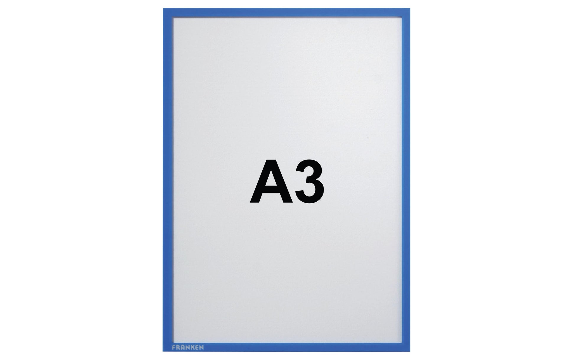 Franken Dokumentenhalter Frame It – für A3 – selbstklebend – blau – 1 Stk.